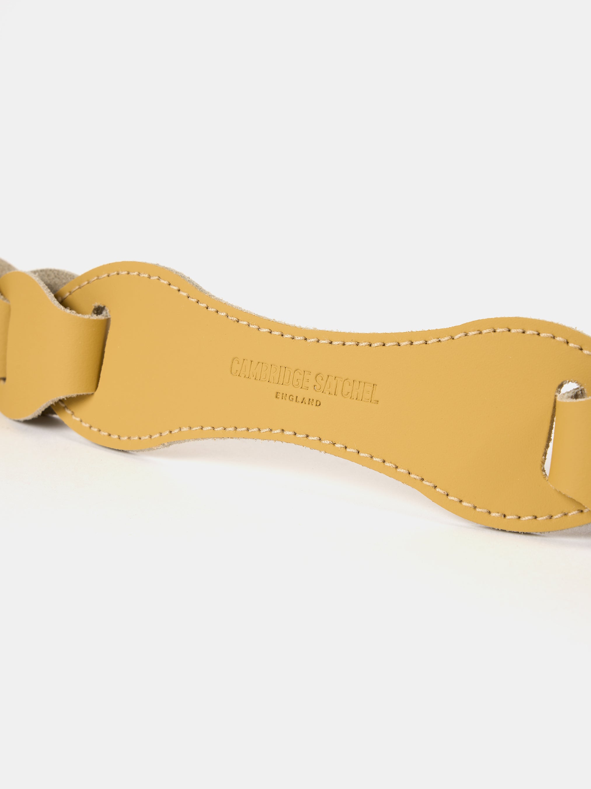 The Link Strap - Indian Yellow Matte & Pale Gold Hardware