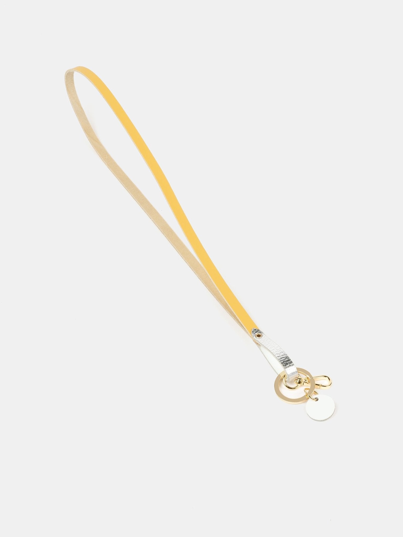 The Lanyard - Indian Yellow & Silver Foil - Cambridge Satchel US Store
