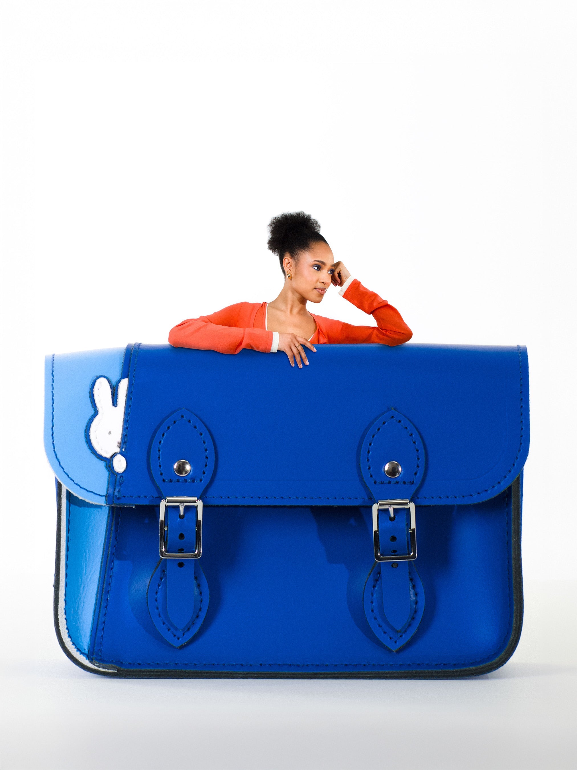 Cambridge Satchel 隠れミッフィー・アイラ The Hiding Miffy Poppy - Carrot Orange | Cambridge Satchel