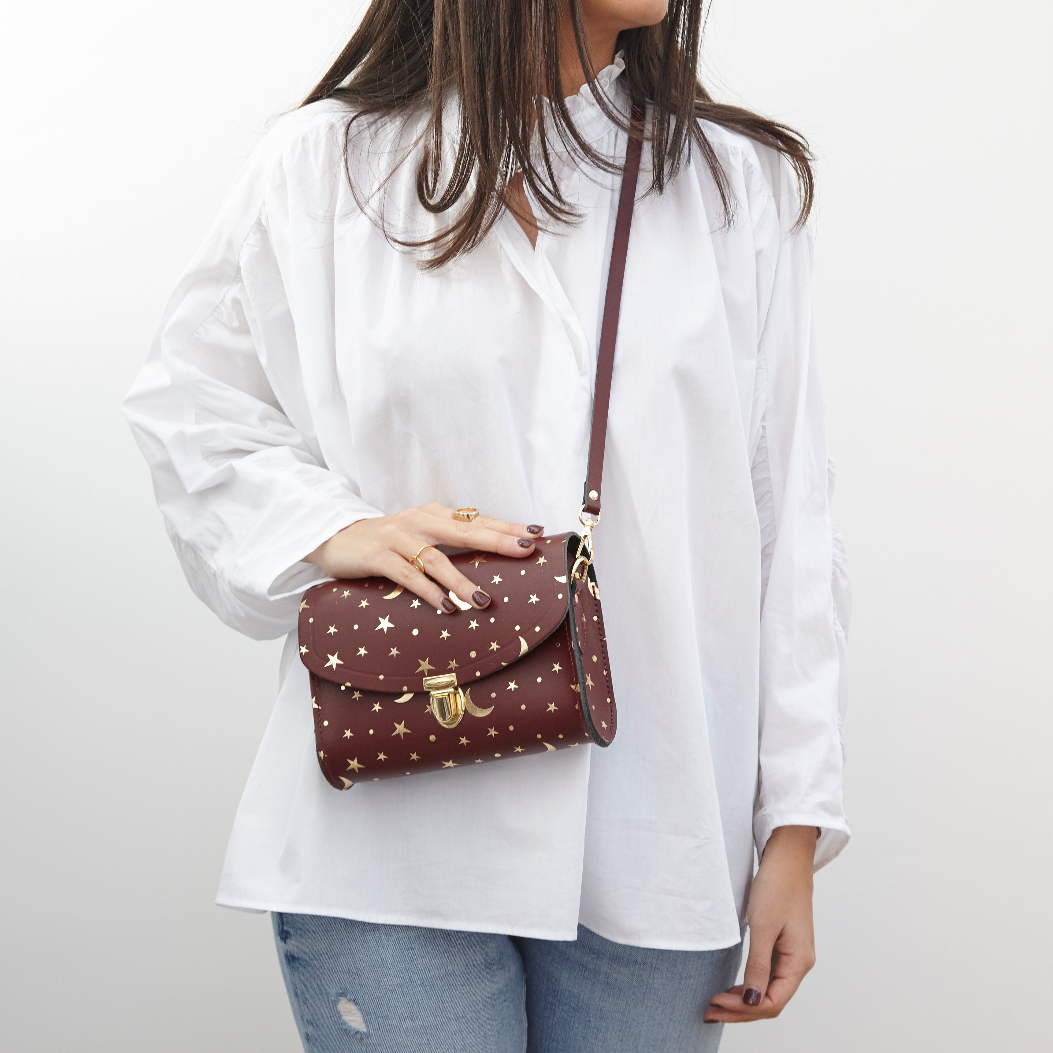 Starstruck Oxblood Cambridge Satchel Leather Cross Body & Clutch Bag