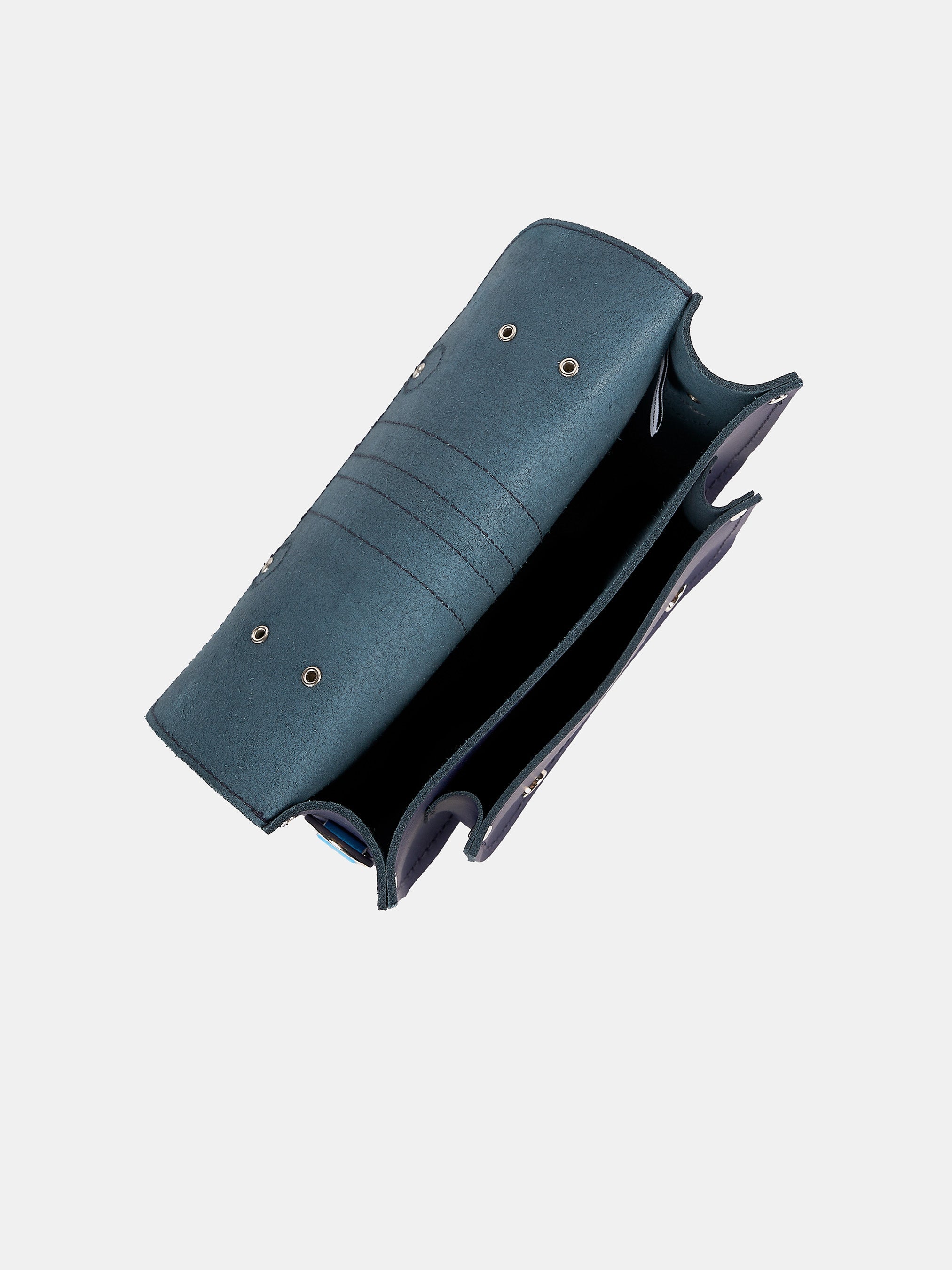 Mini Satchel - Midnight with Columbia Stripe & Embossing