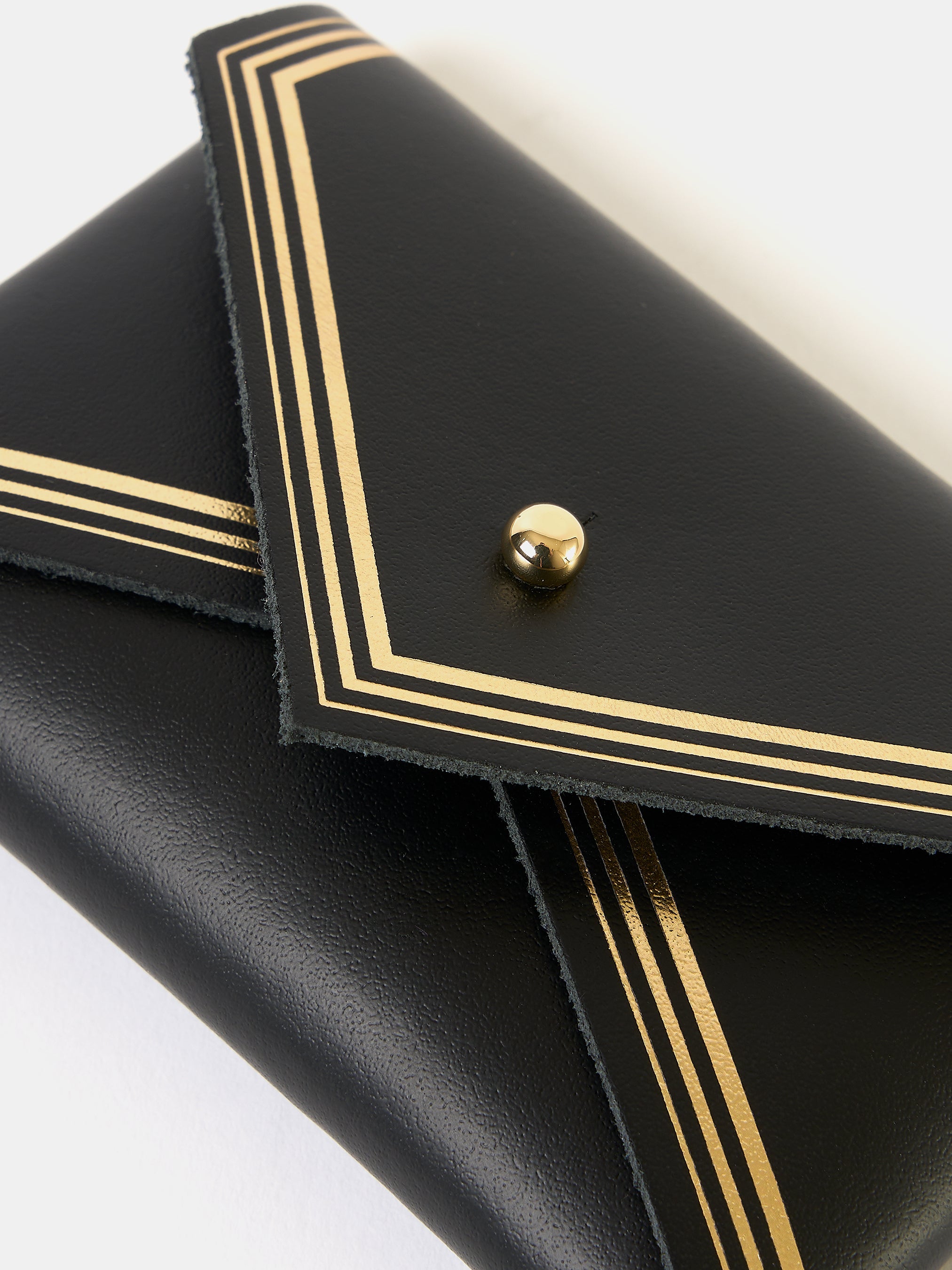 The Mini Purse - Black with Gold Foiling