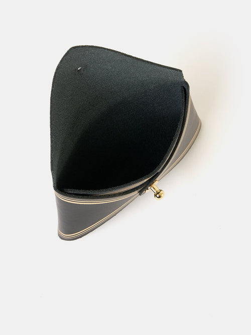 The Mini Purse - Black with Gold Foiling