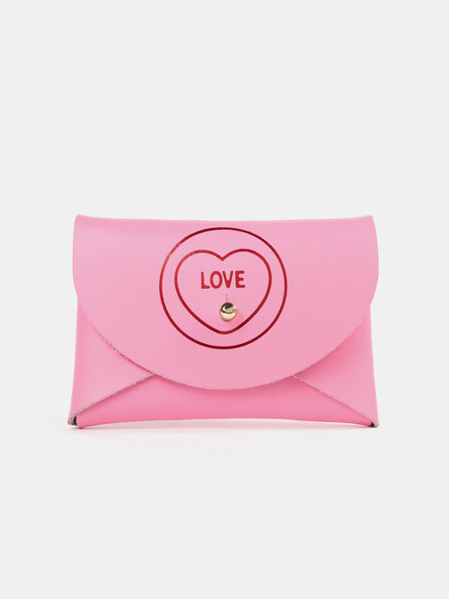 The Mini Purse - Love Hearts Candy Pink