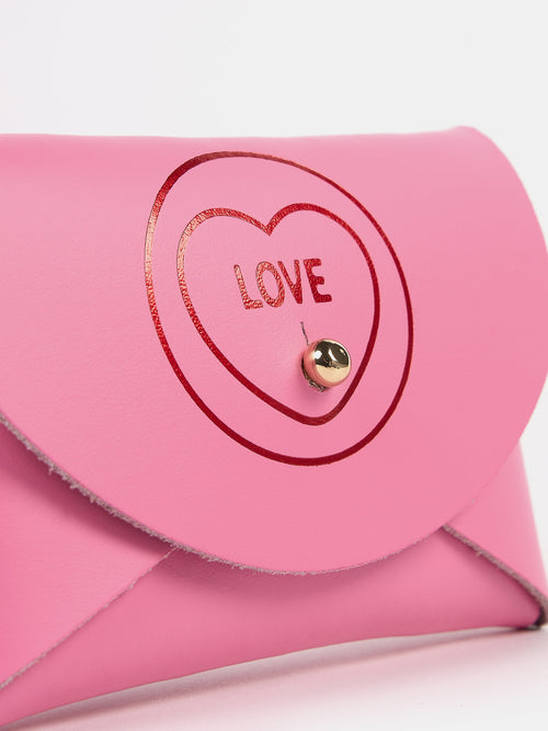 The Mini Purse - Love Hearts Candy Pink