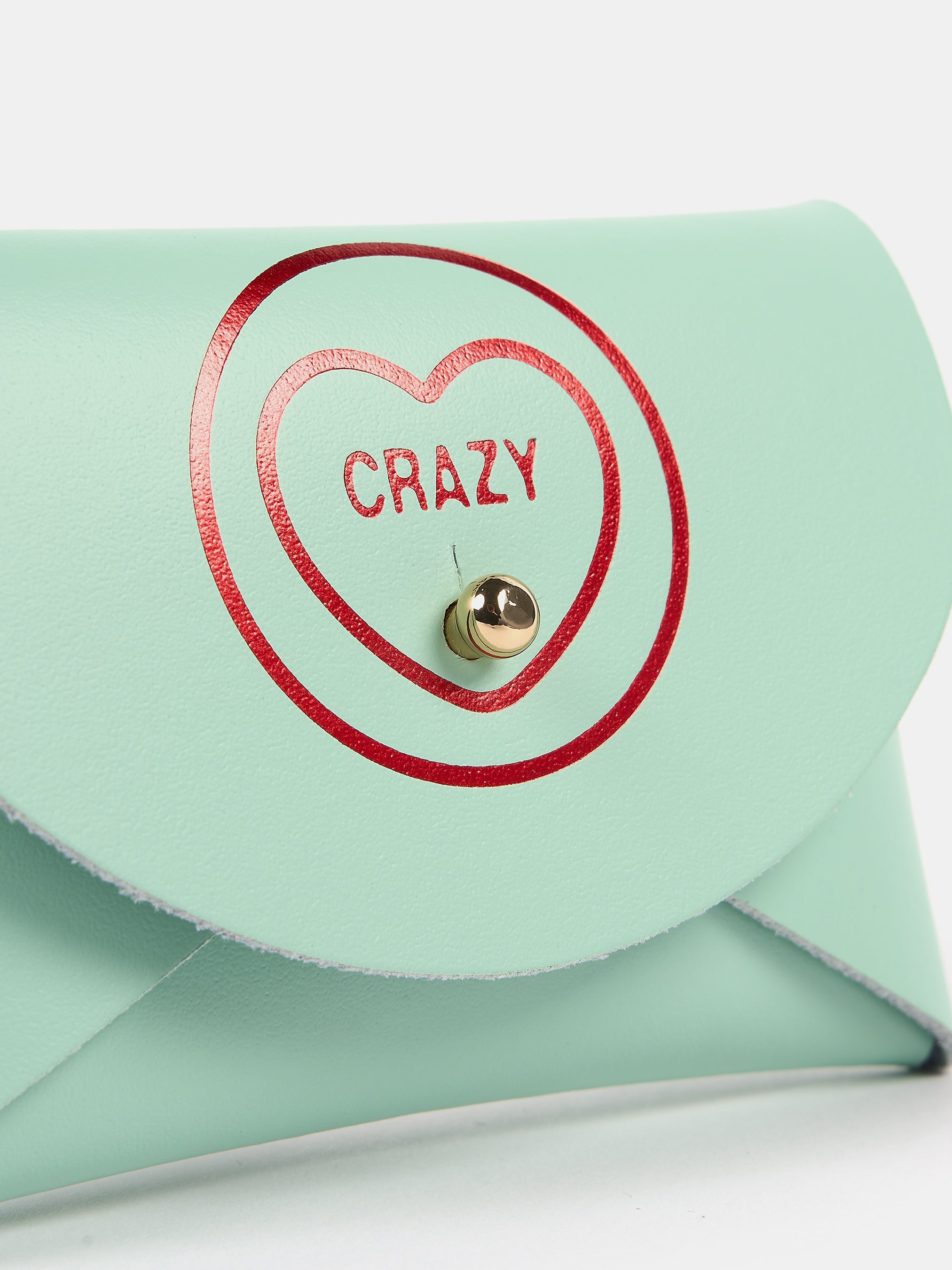 The Mini Purse - Love Hearts Mint Green