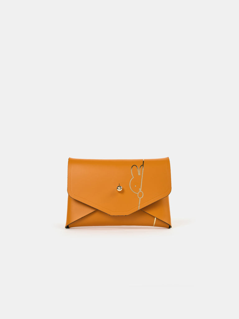 新品未使用 Abacus フェイクファー ミニトップハンドルバッグ - オレンジ The Hiding Miffy Mini Purse - Carrot Orange | Cambridge Satchel