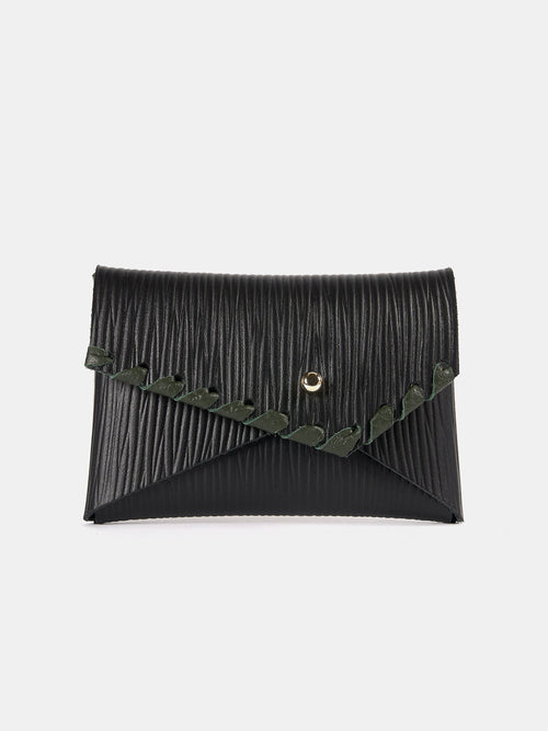 The Mini Purse - Black 1914 Grain