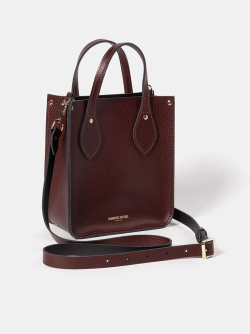 The Mini Tote - Oxblood Celtic Grain - Cambridge Satchel US Store