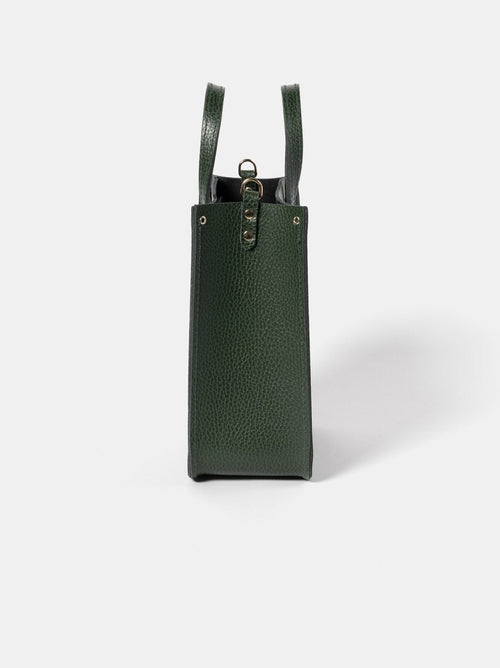 The Mini Tote - Racing Green Celtic Grain - Cambridge Satchel US Store