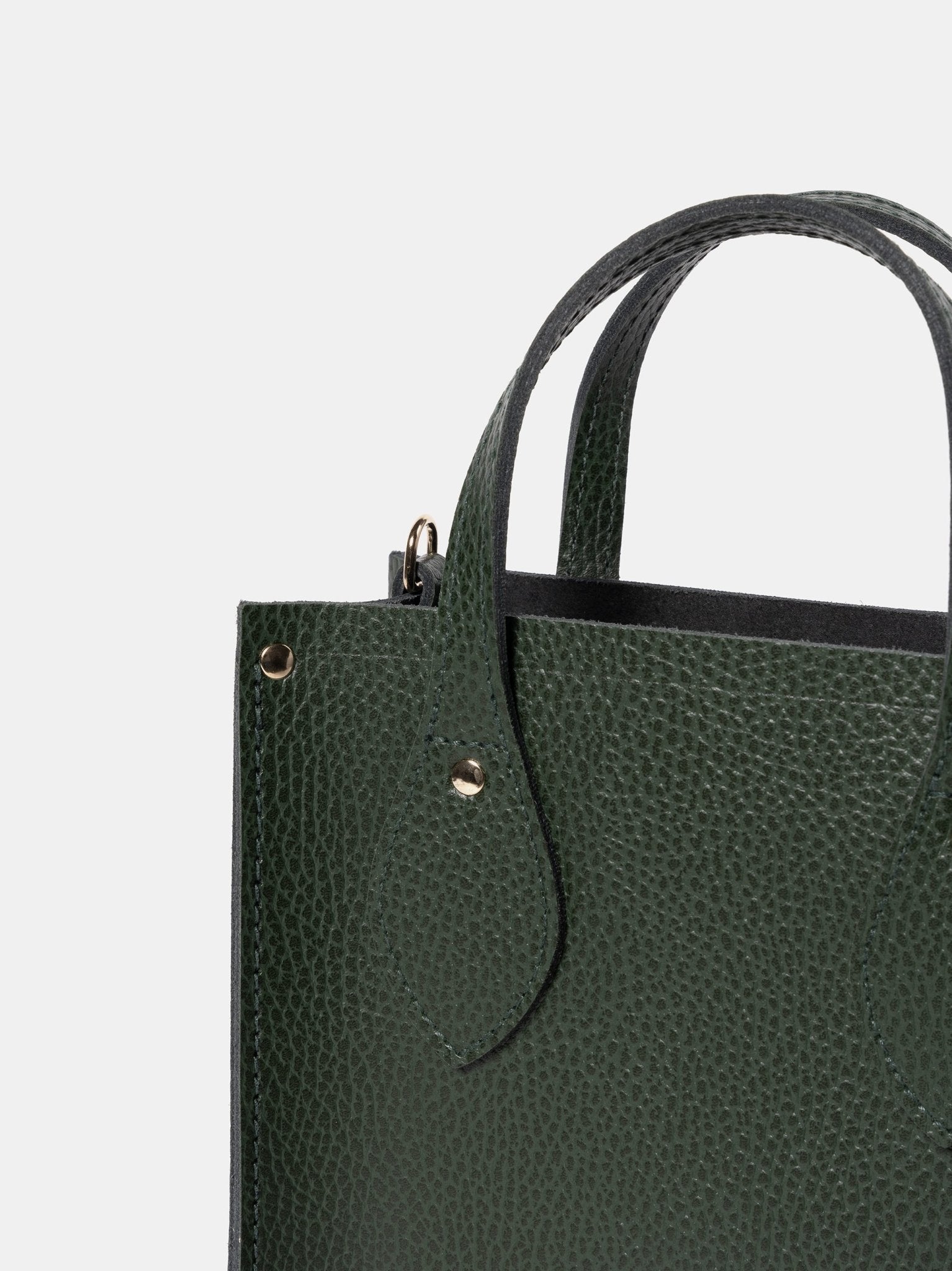 The Mini Tote - Racing Green Celtic Grain - Cambridge Satchel US Store