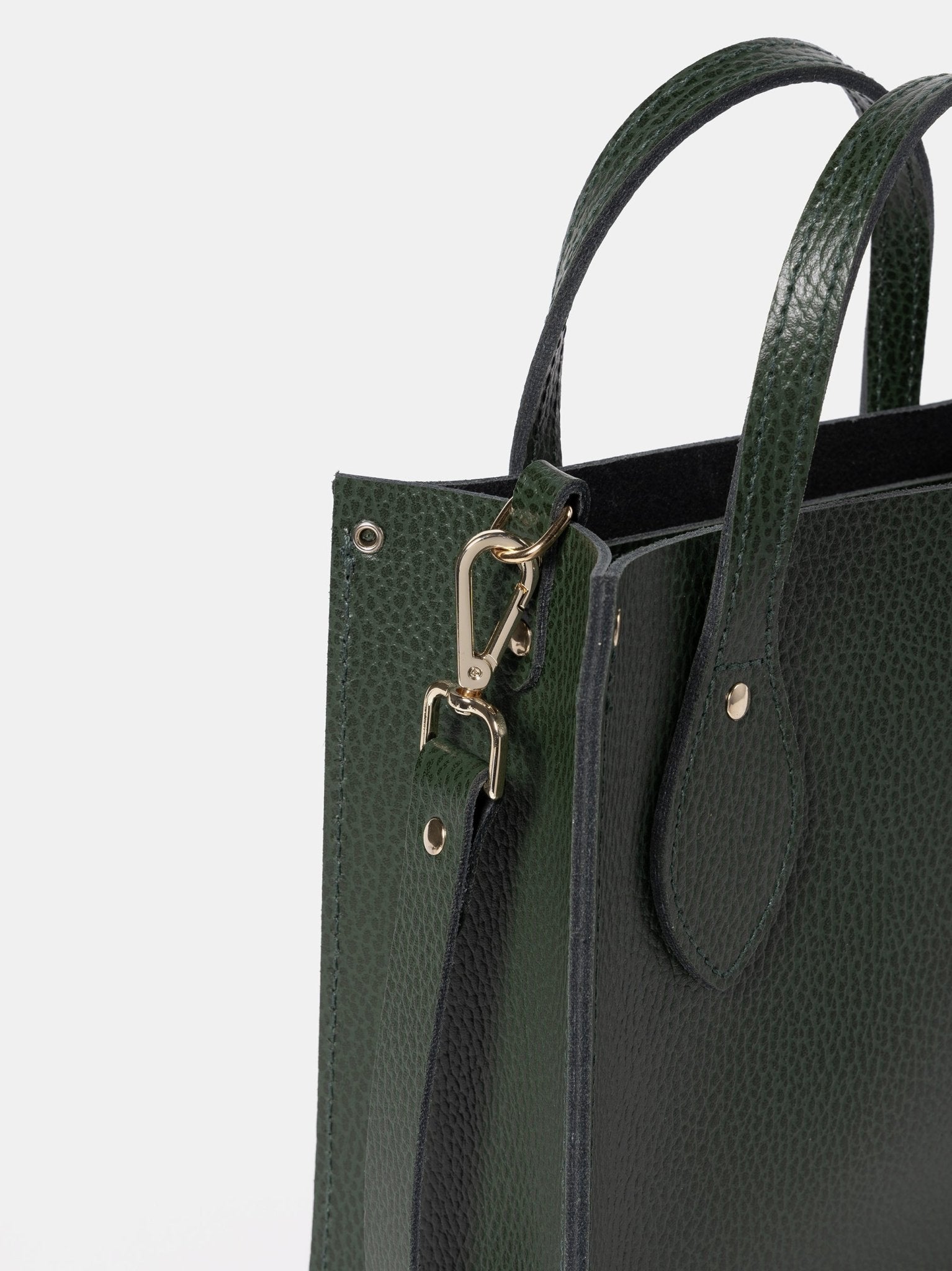 The Mini Tote - Racing Green Celtic Grain - Cambridge Satchel US Store