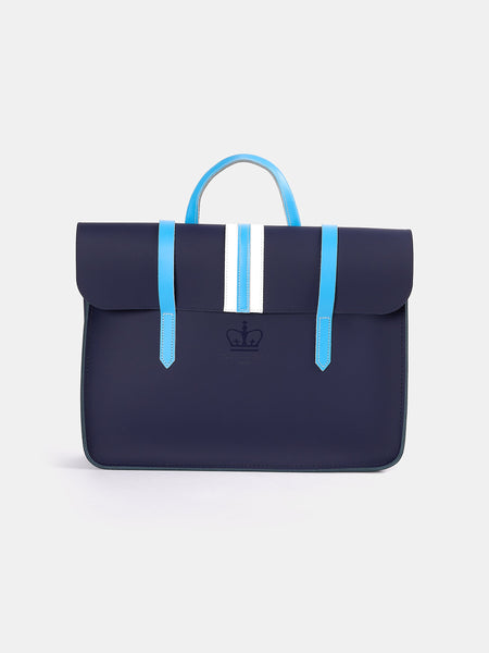 Music Laptop Bag - Midnight with Columbia University Stripe