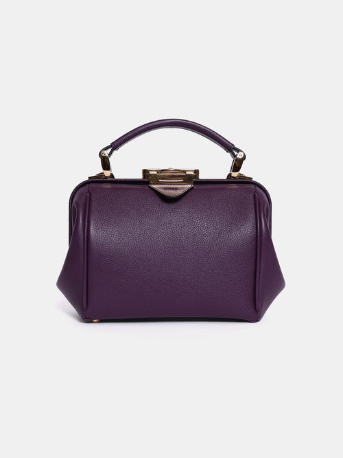 The Mini Sophie - Violet Calf Grain