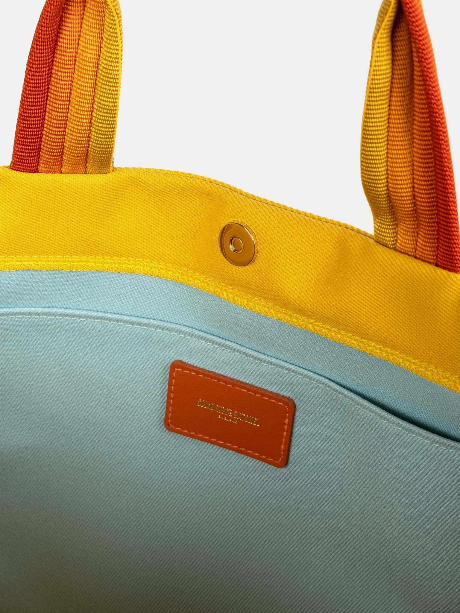 The Oversized Canvas Tote - Yellow - Cambridge Satchel US Store