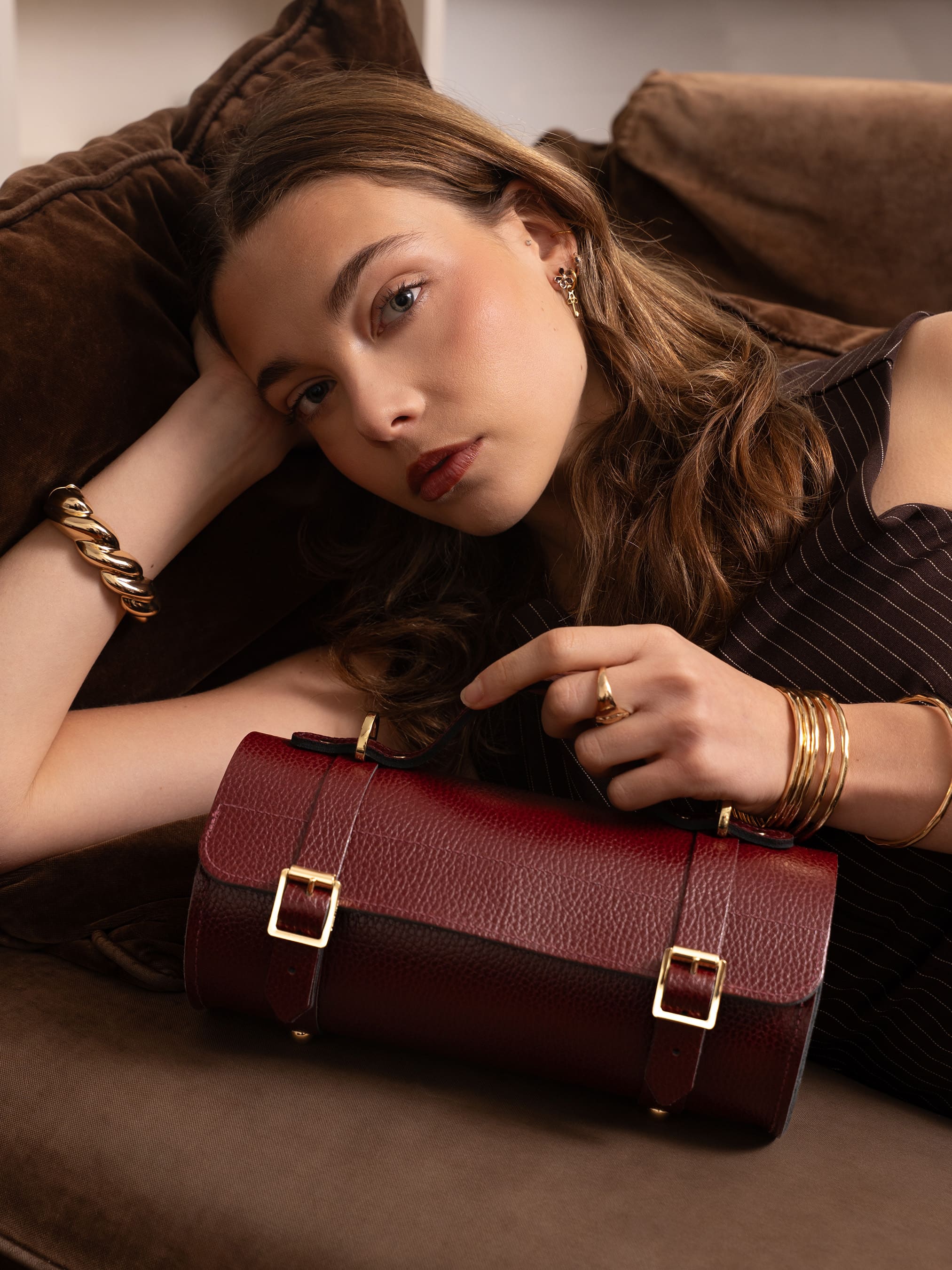 Bowls Crossbody - Oxblood | Cambridge Satchel
