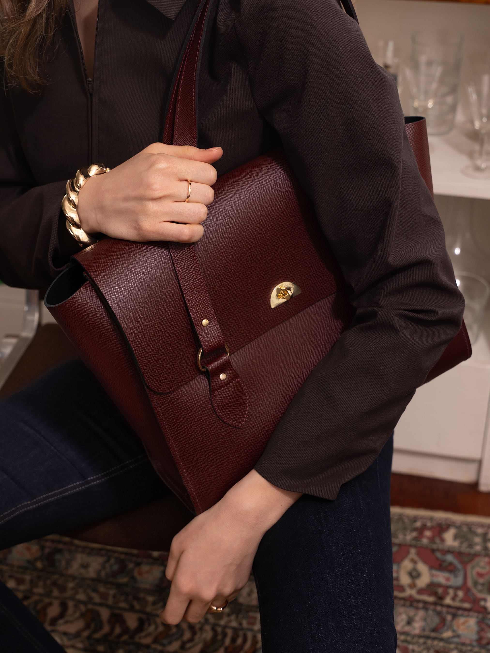 Emily Tote - Oxblood | Cambridge Satchel