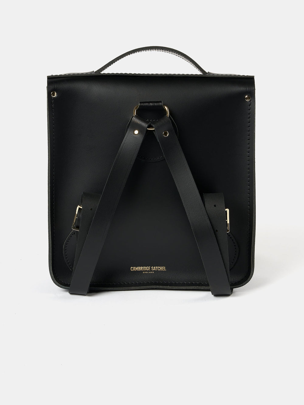 The Small Portrait Backpack - Black with Yellow Tartan