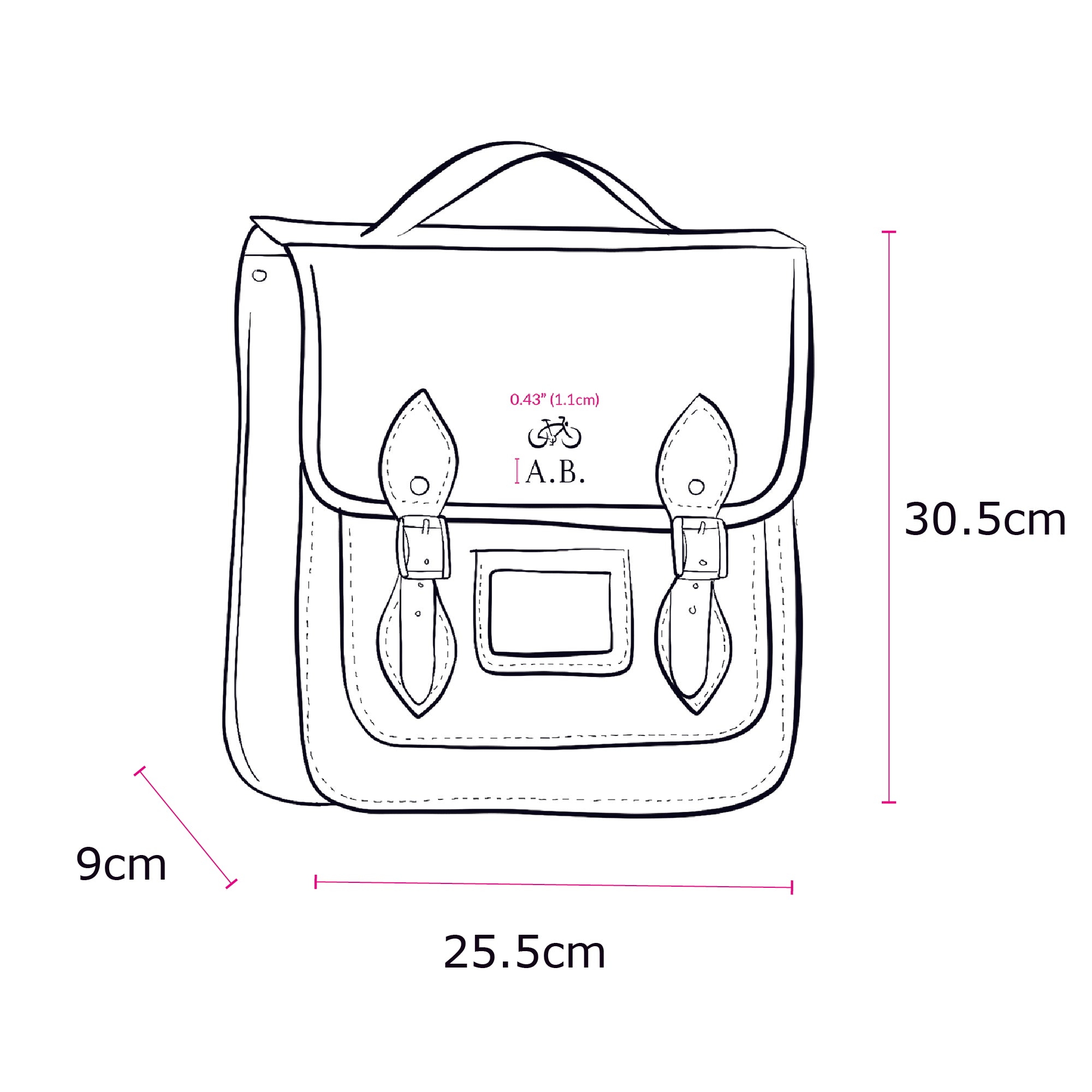 The Small Portrait Backpack - Black