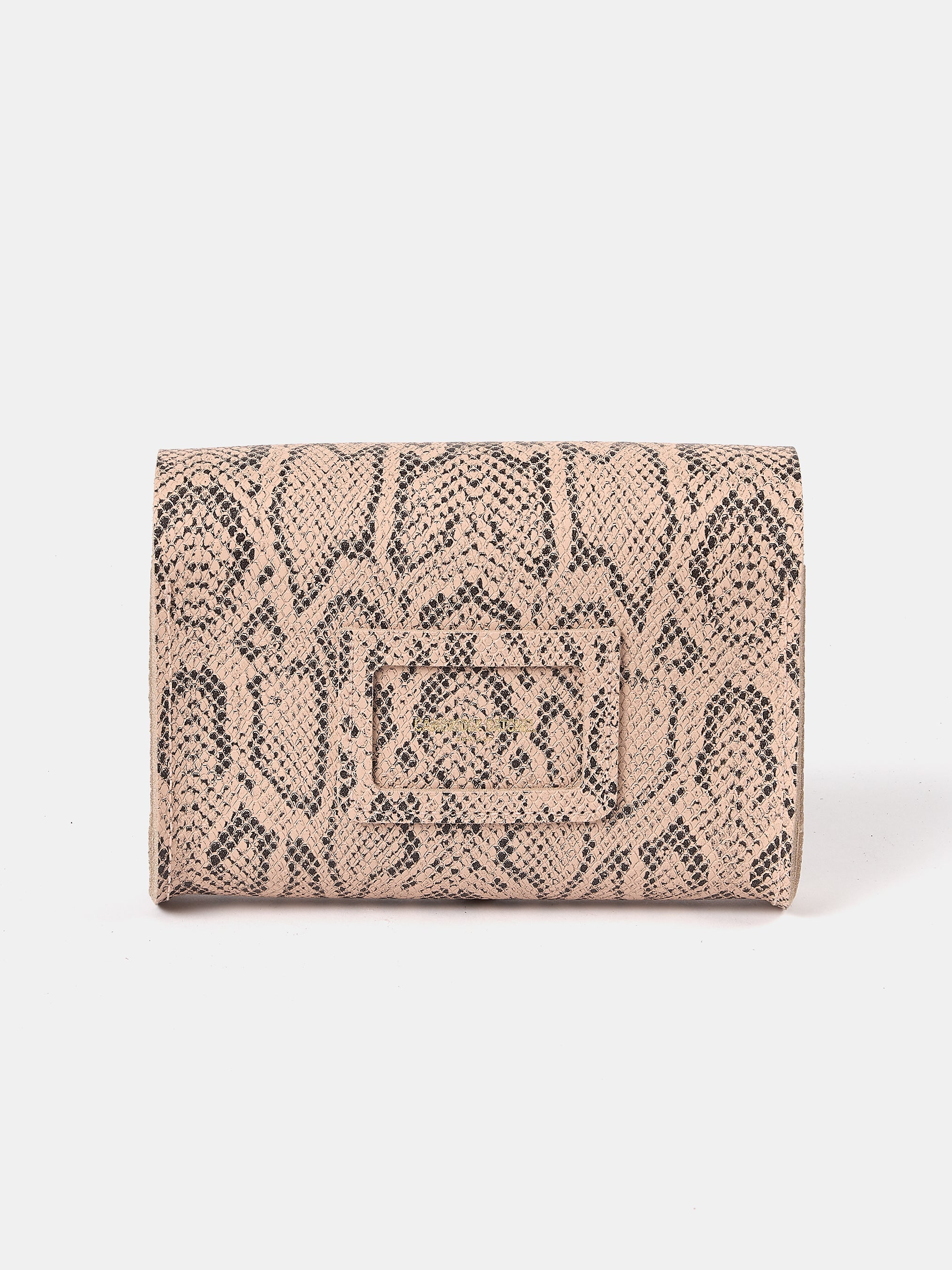 The Pushlock - Flax Matte Python & Slate Grey