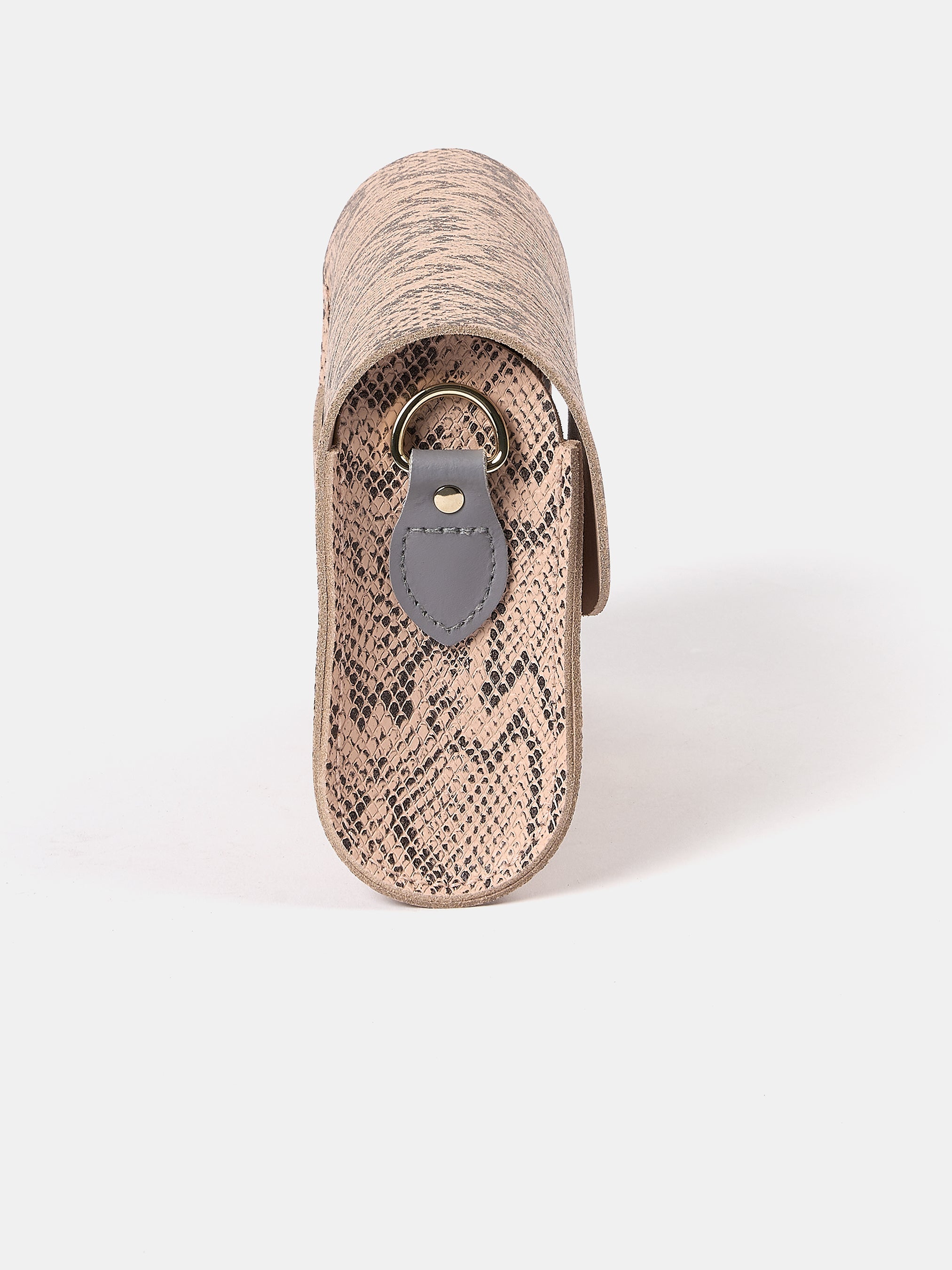 The Pushlock - Flax Matte Python & Slate Grey