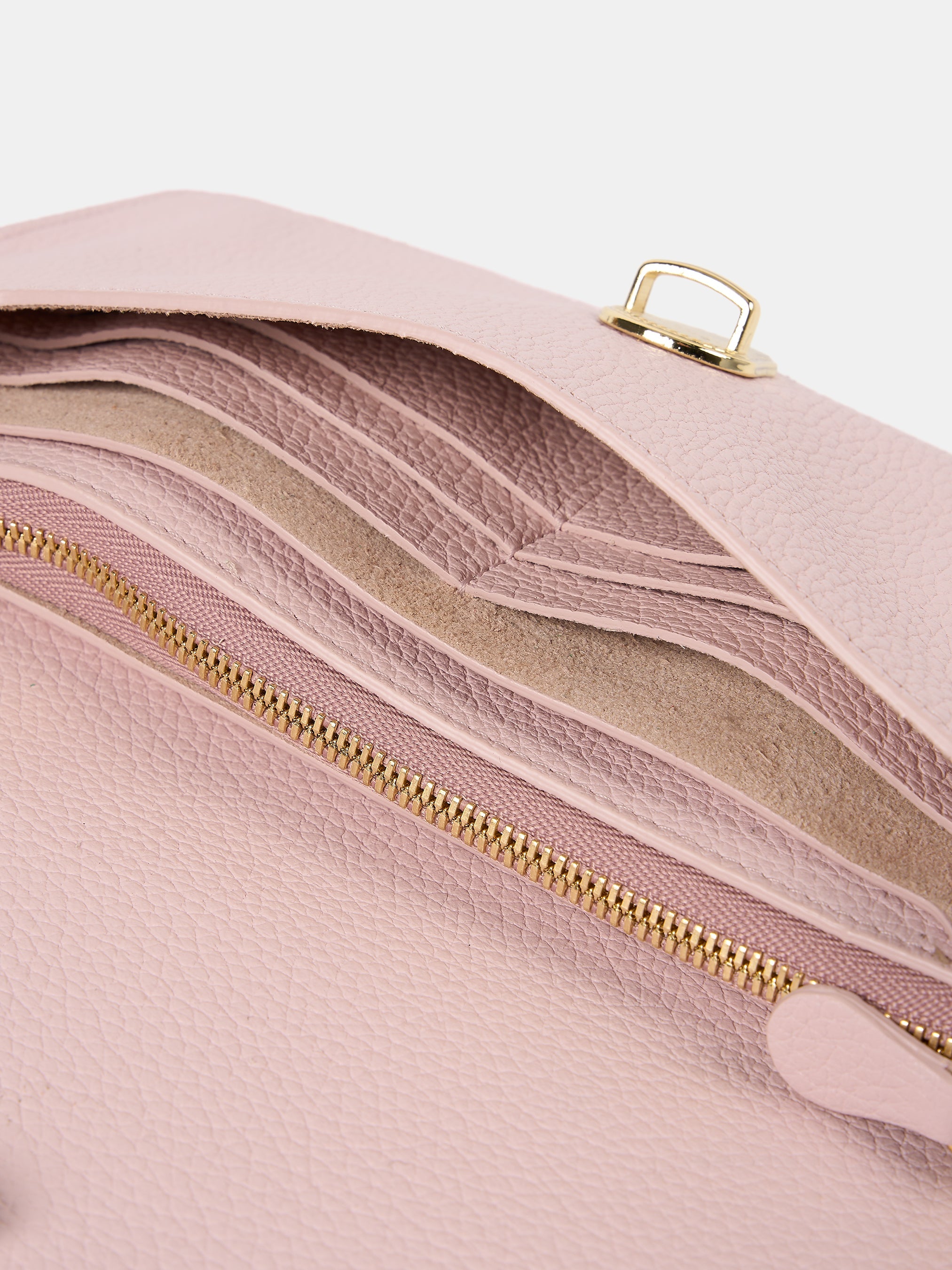 The Large Push Lock Purse - Strawberry Ice Cream
