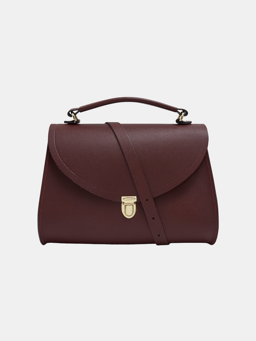 The Poppy - Oxblood Saffiano