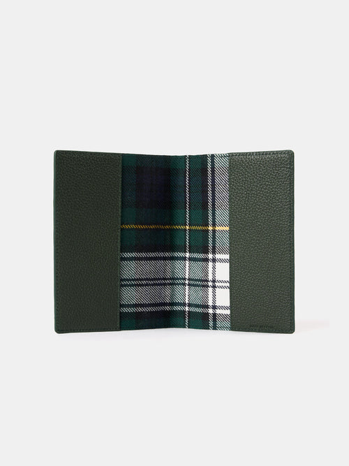 The Passport Cover - Ivy Madras Grain with Tartan