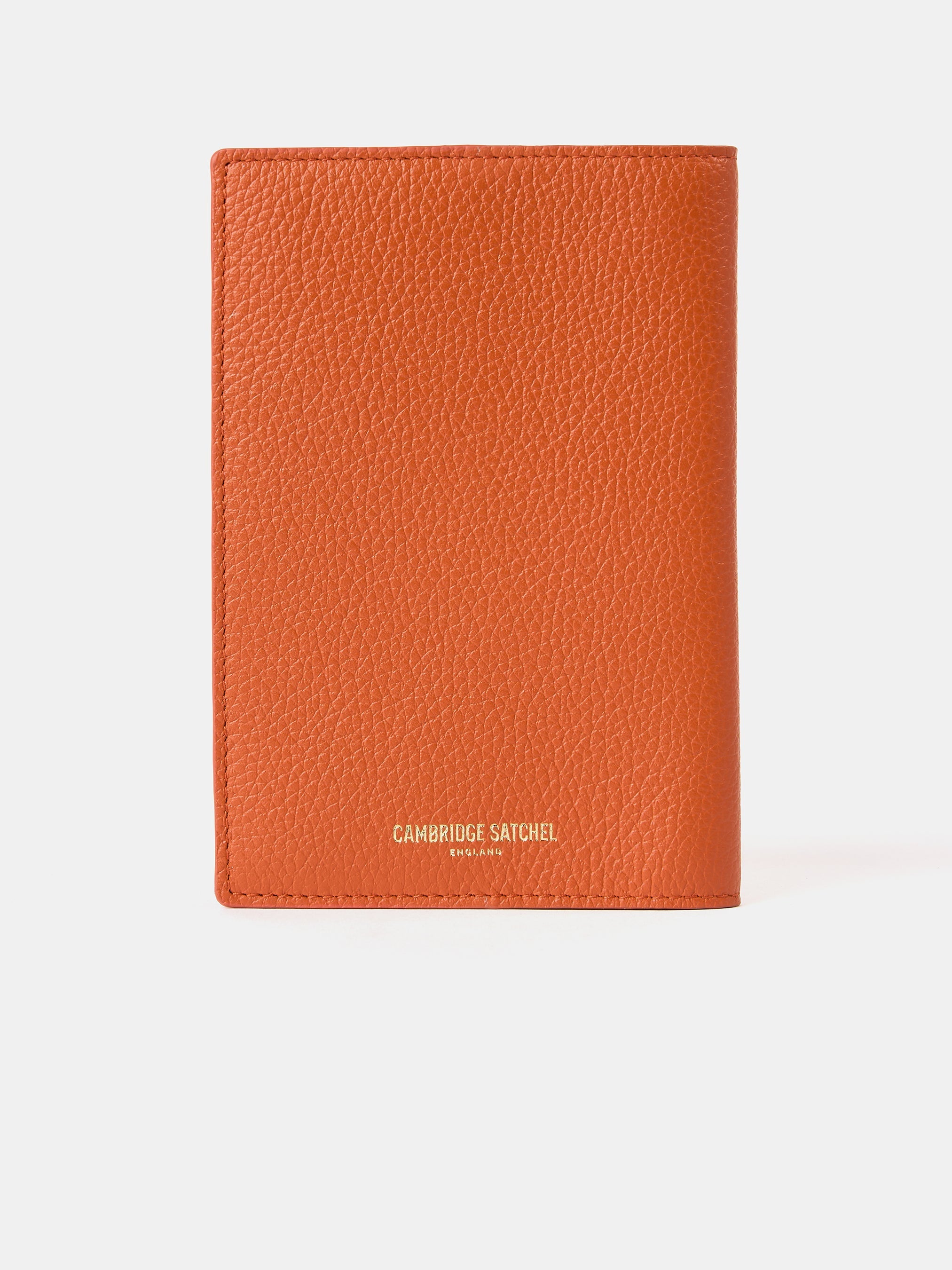 The Passport Cover - Ochre Madras Grain with Tartan