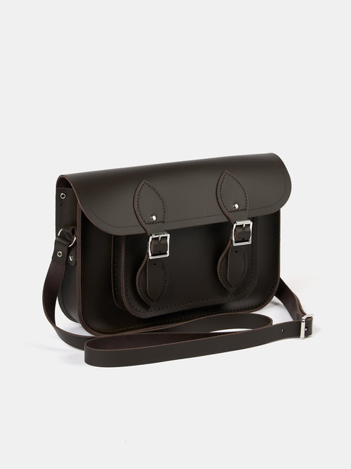The 11 Inch Satchel - Dark Brown