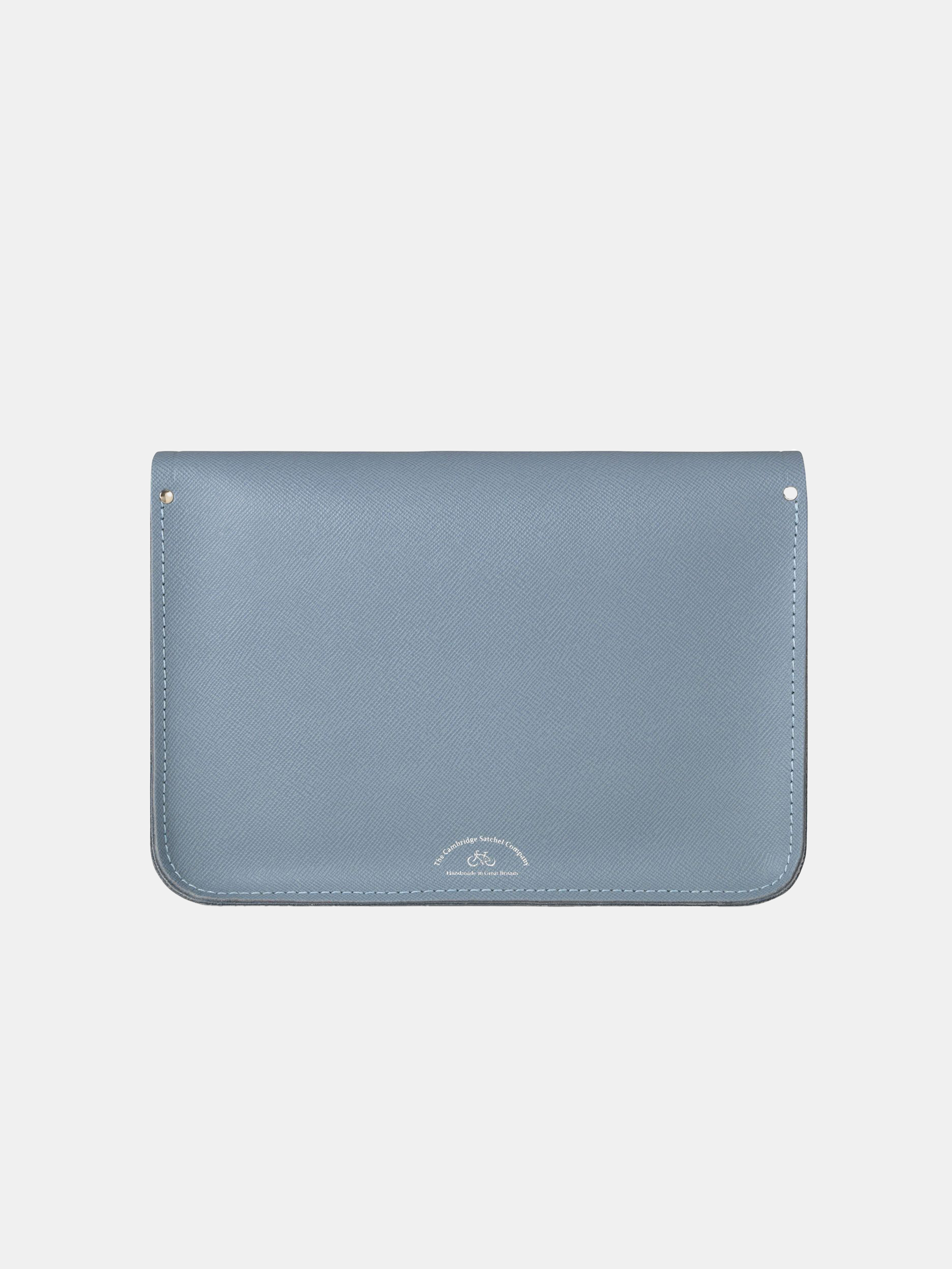 The 13 Inch Satchel - French Grey Saffiano