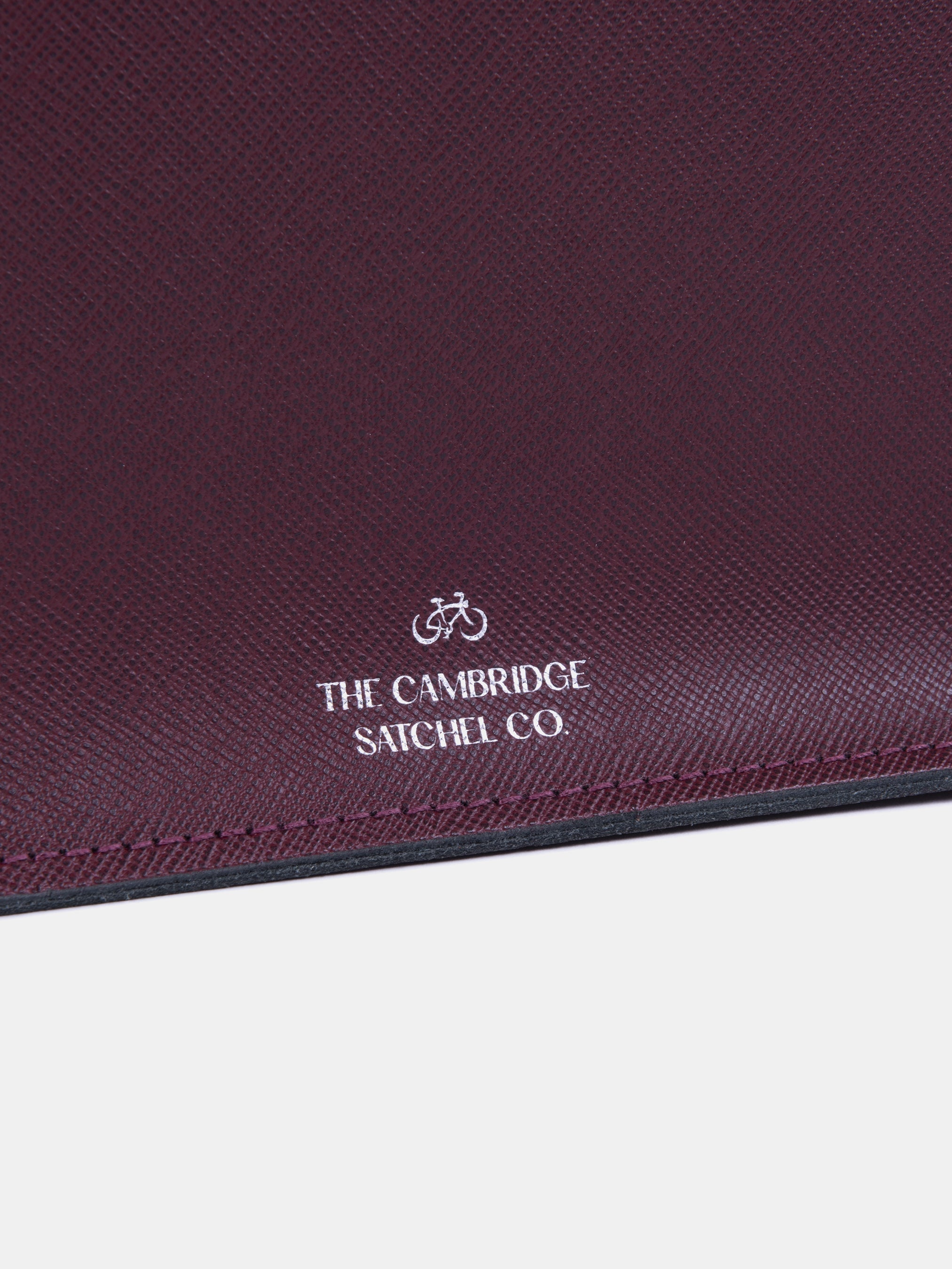 The 14 Inch Satchel - Oxblood Saffiano