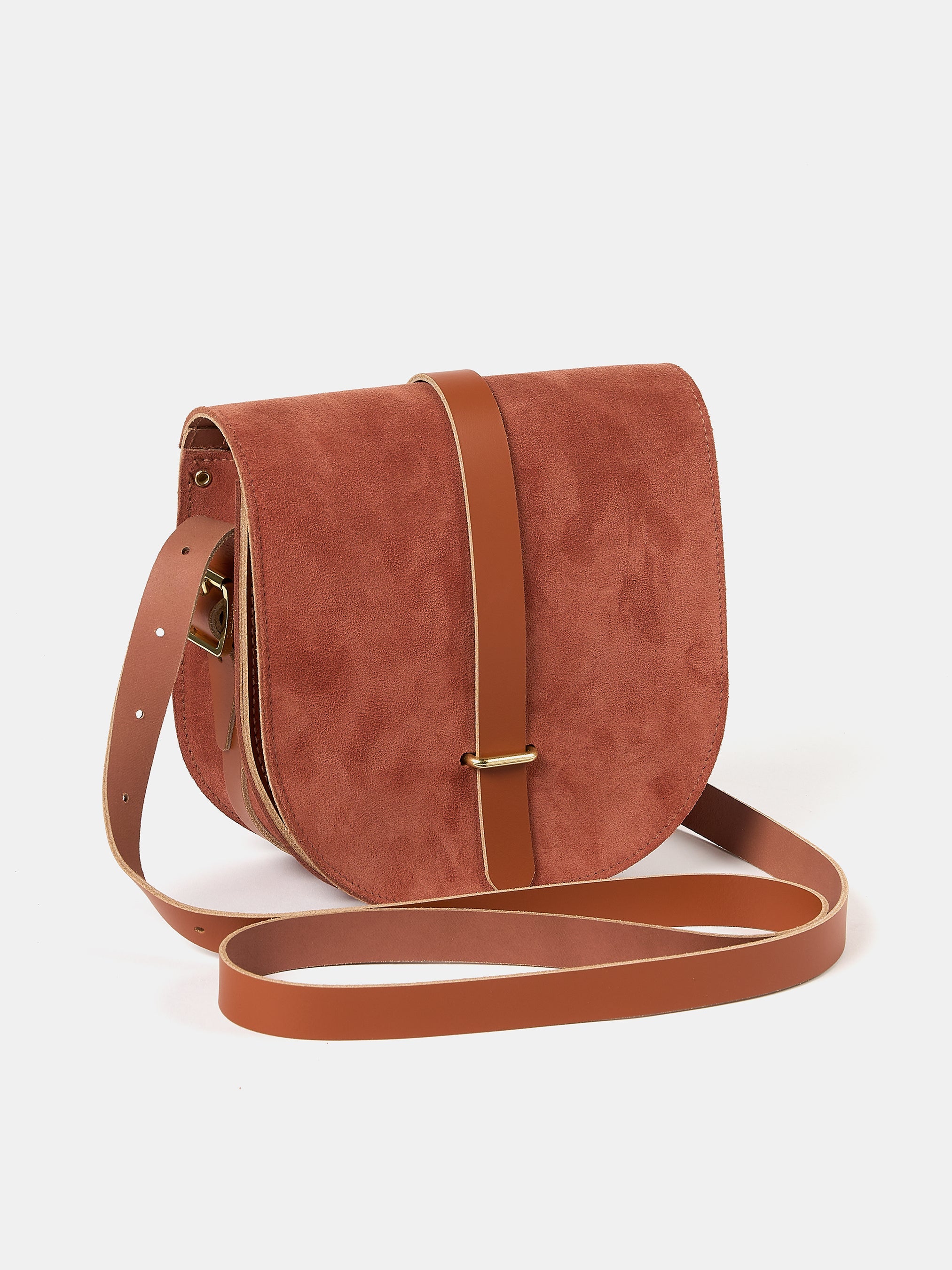 Cambridge Satchel コラボ スクイグルショルダー Leather Satchel Shoulder Bag - Deep Purple | Cambridge Satchel
