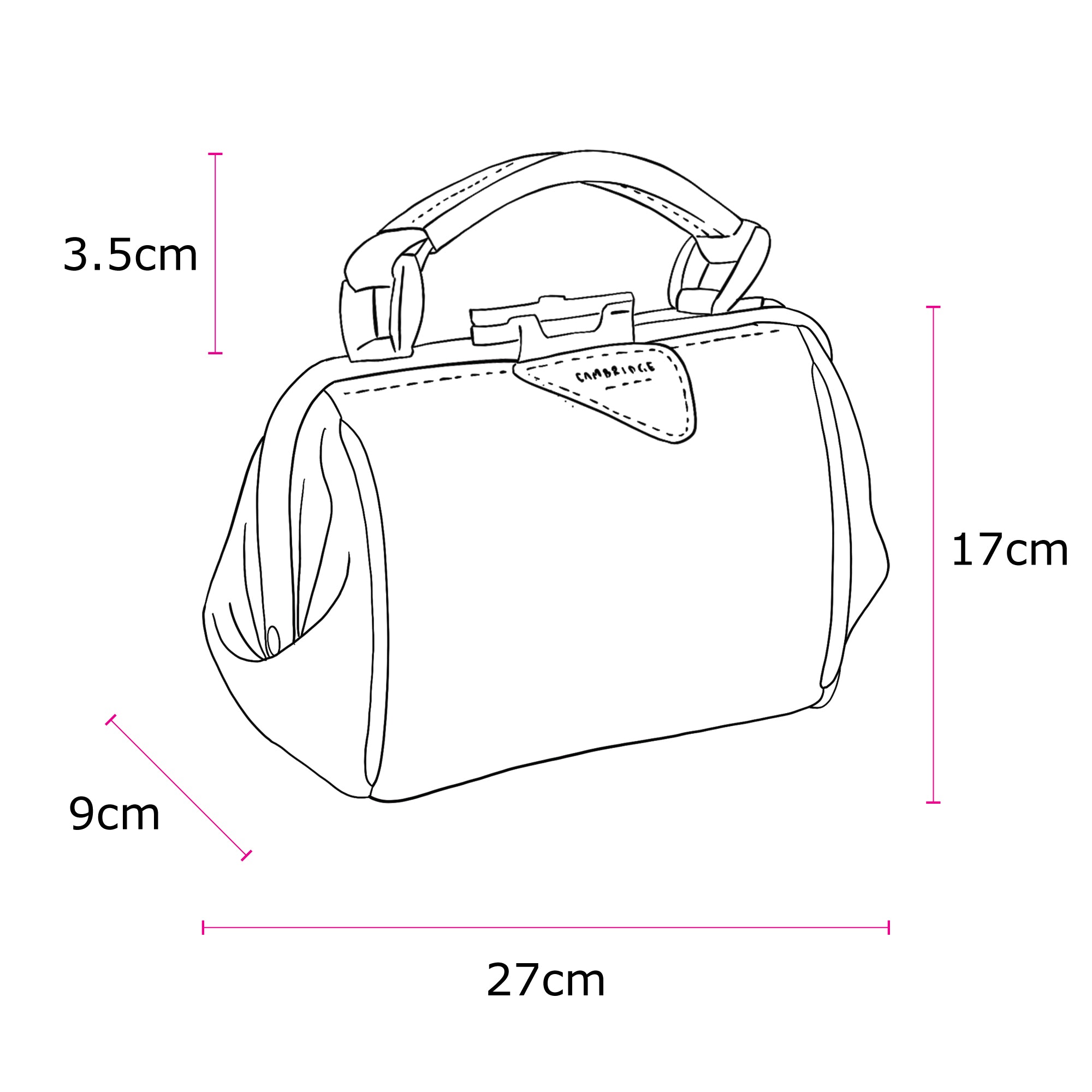 Sophie Mini Handbag - Bordeaux | Cambridge Satchel