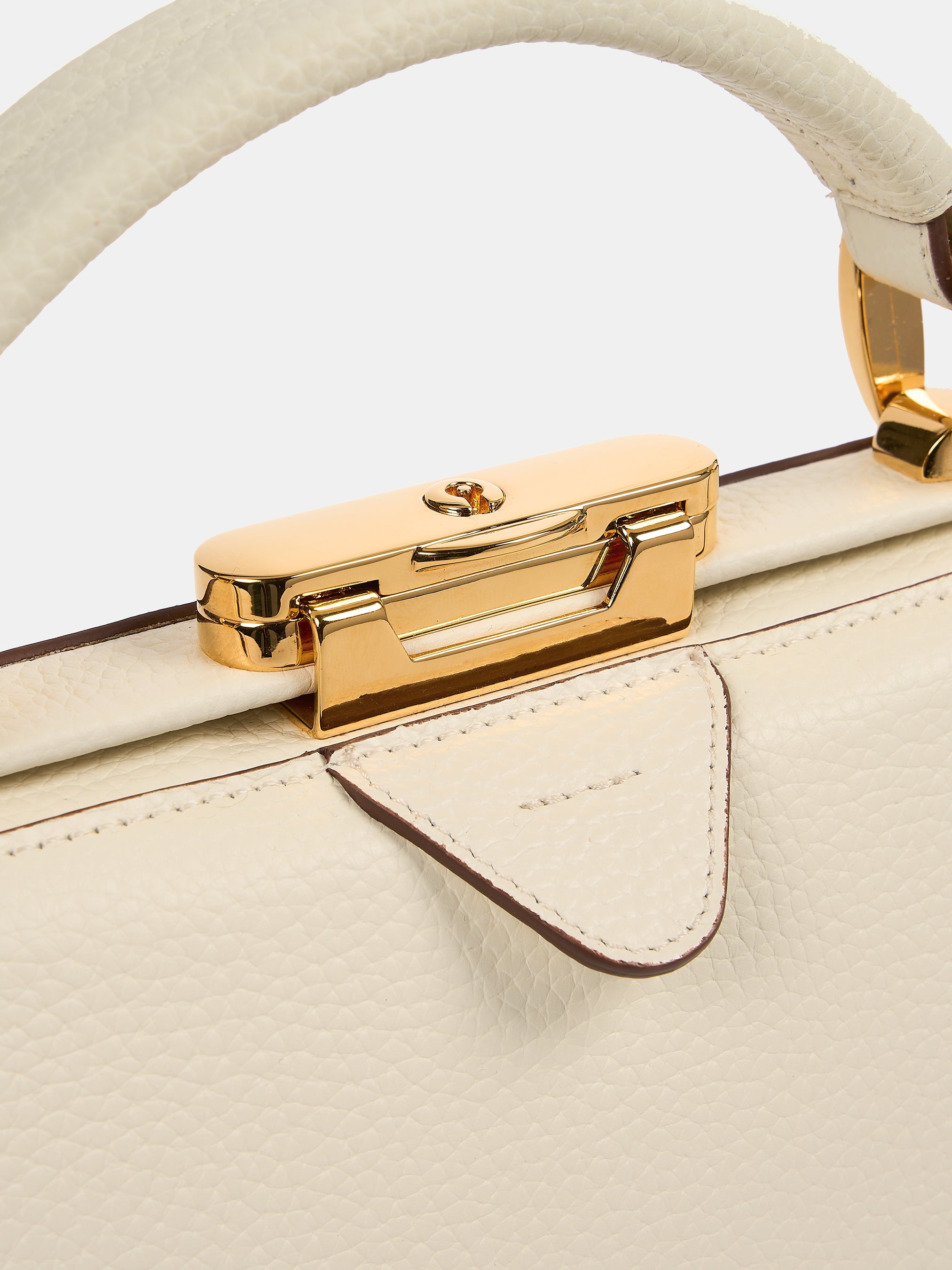 The Mini Sophie - Cream Calf Grain