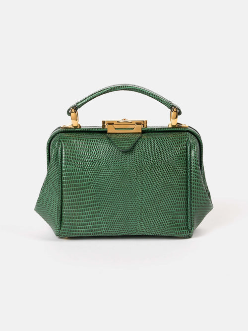 The Mini Sophie - Green Lizard Print Calf