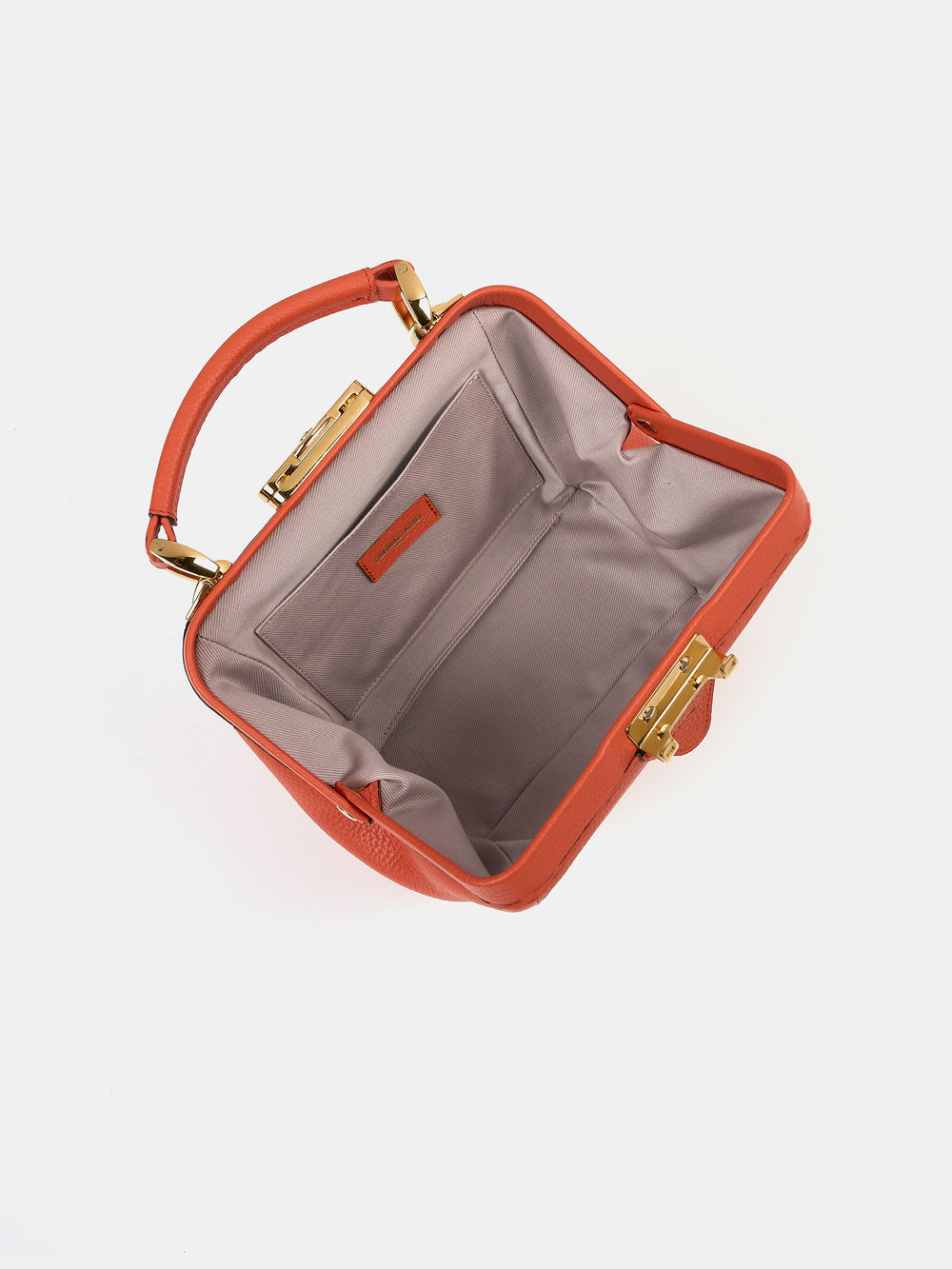The Mini Sophie - Tangerine Calf Grain