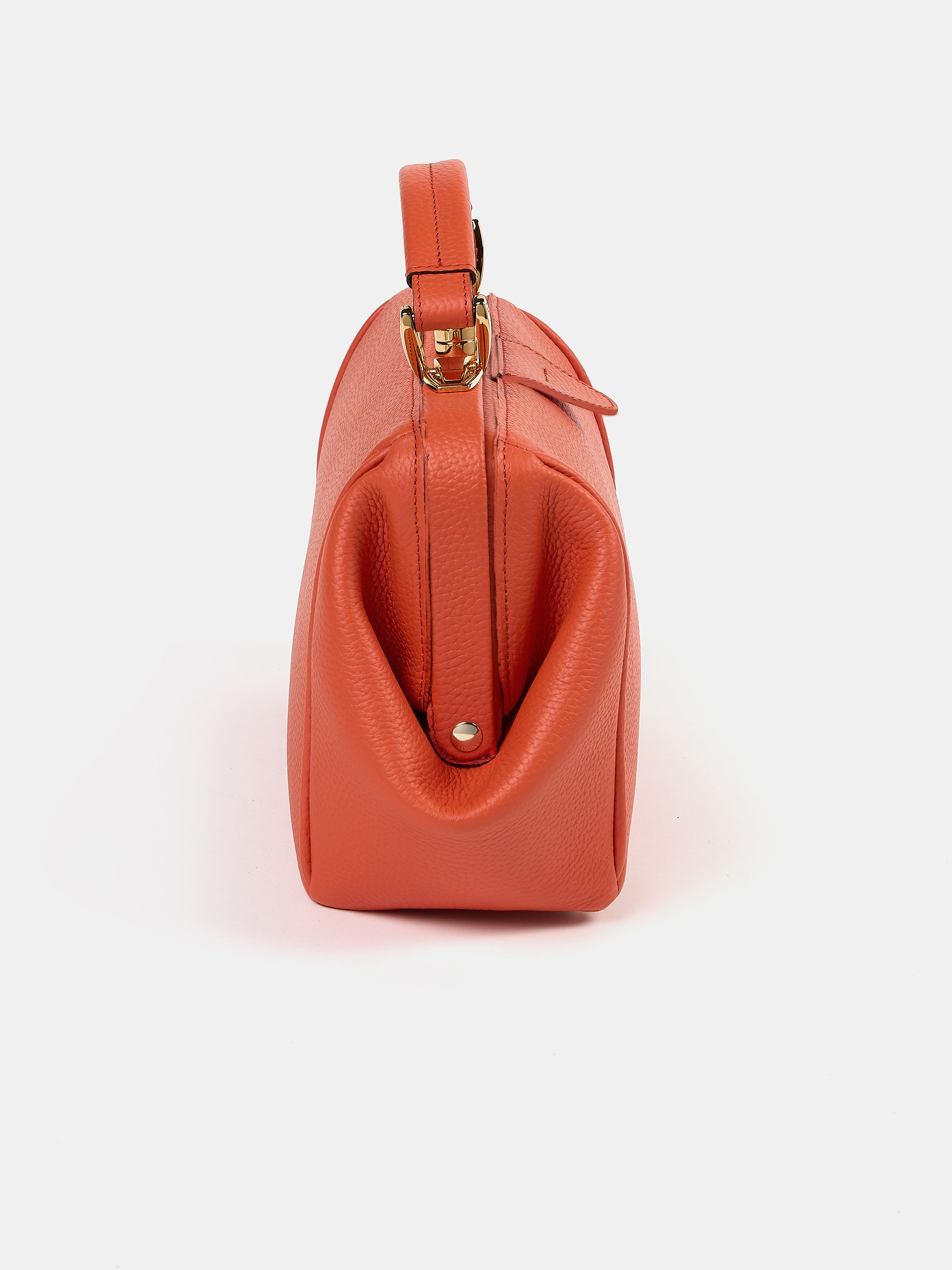 The Sophie -  Tangerine Calf Grain