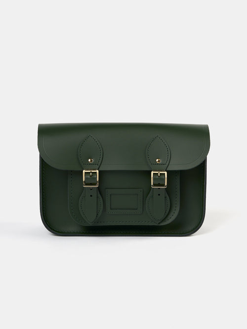 The Satchel Shoulder Bag - Racing Green