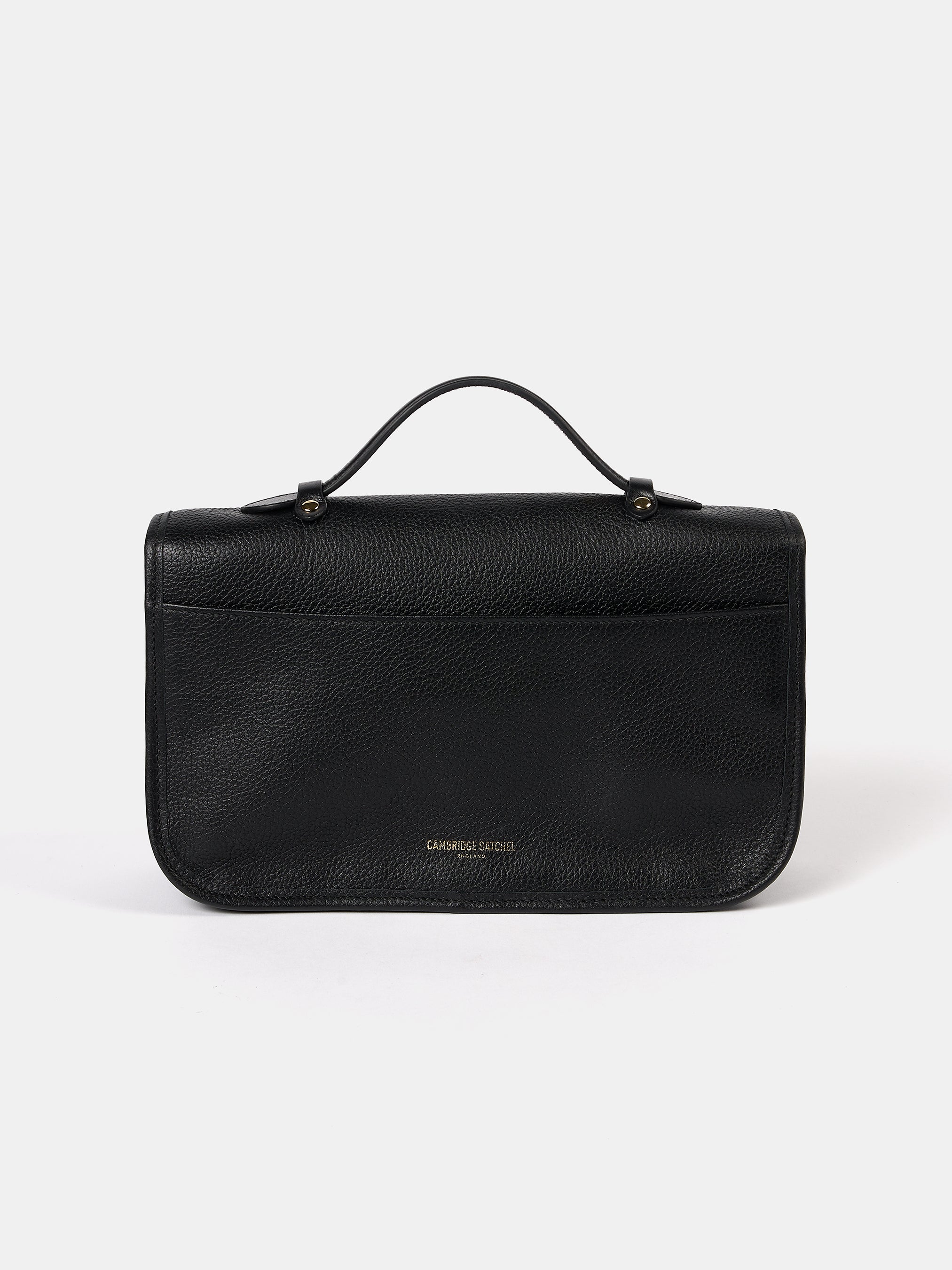 The Soft Leather Satchel - Black Calf Grain | Cambridge Satchel