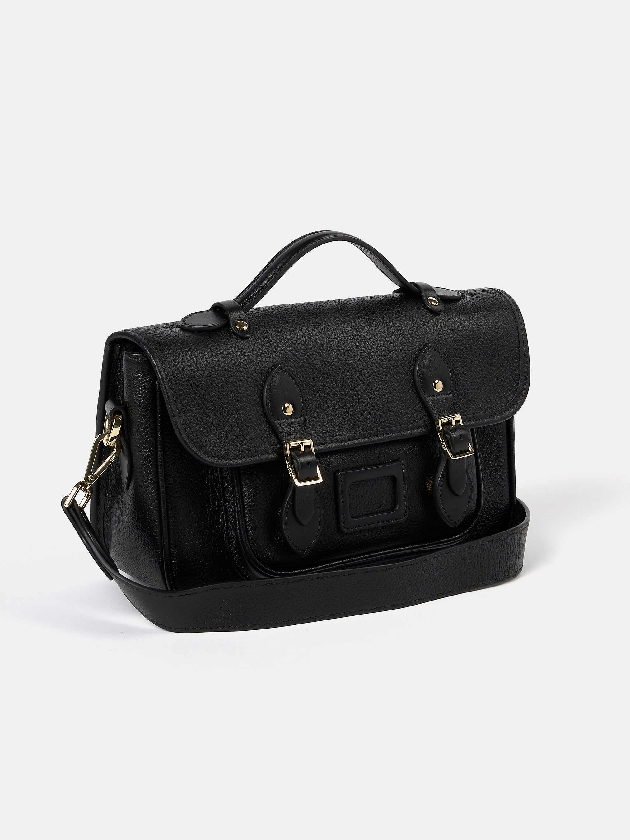 The Soft Leather Satchel - Black Calf Grain | Cambridge Satchel
