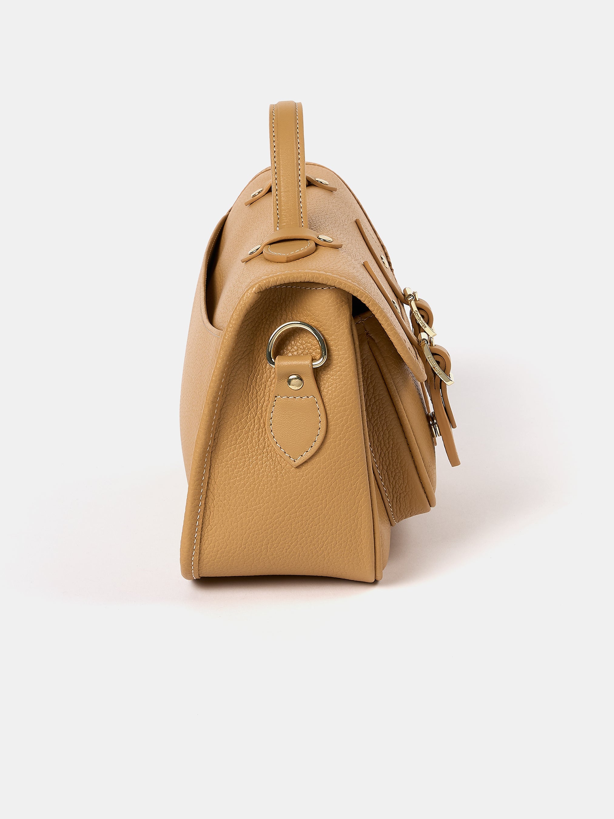 The Soft Satchel - Sand Calf Grain