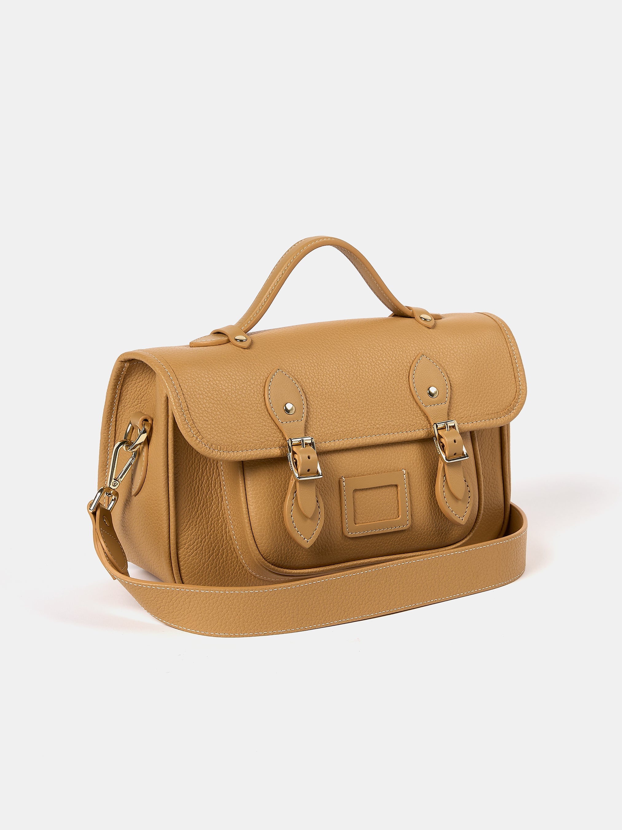 The Soft Satchel - Sand Calf Grain