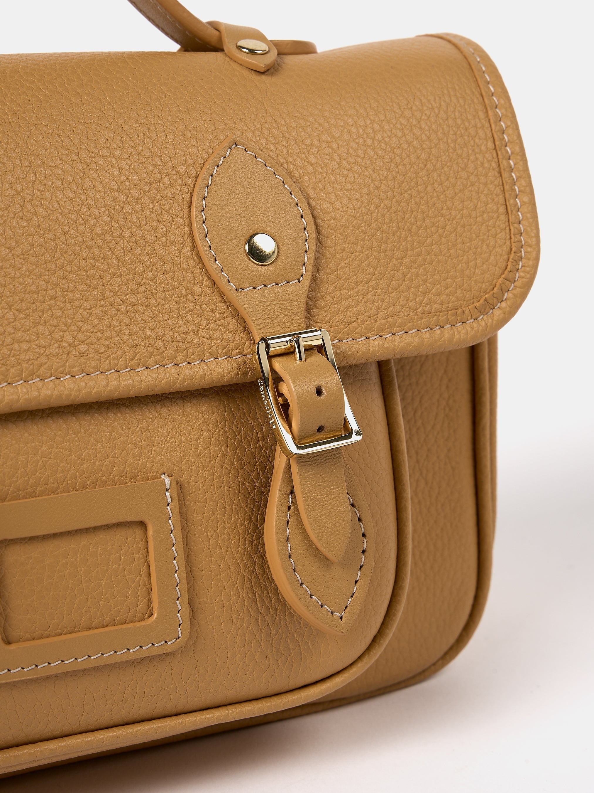 The Soft Satchel - Sand Calf Grain