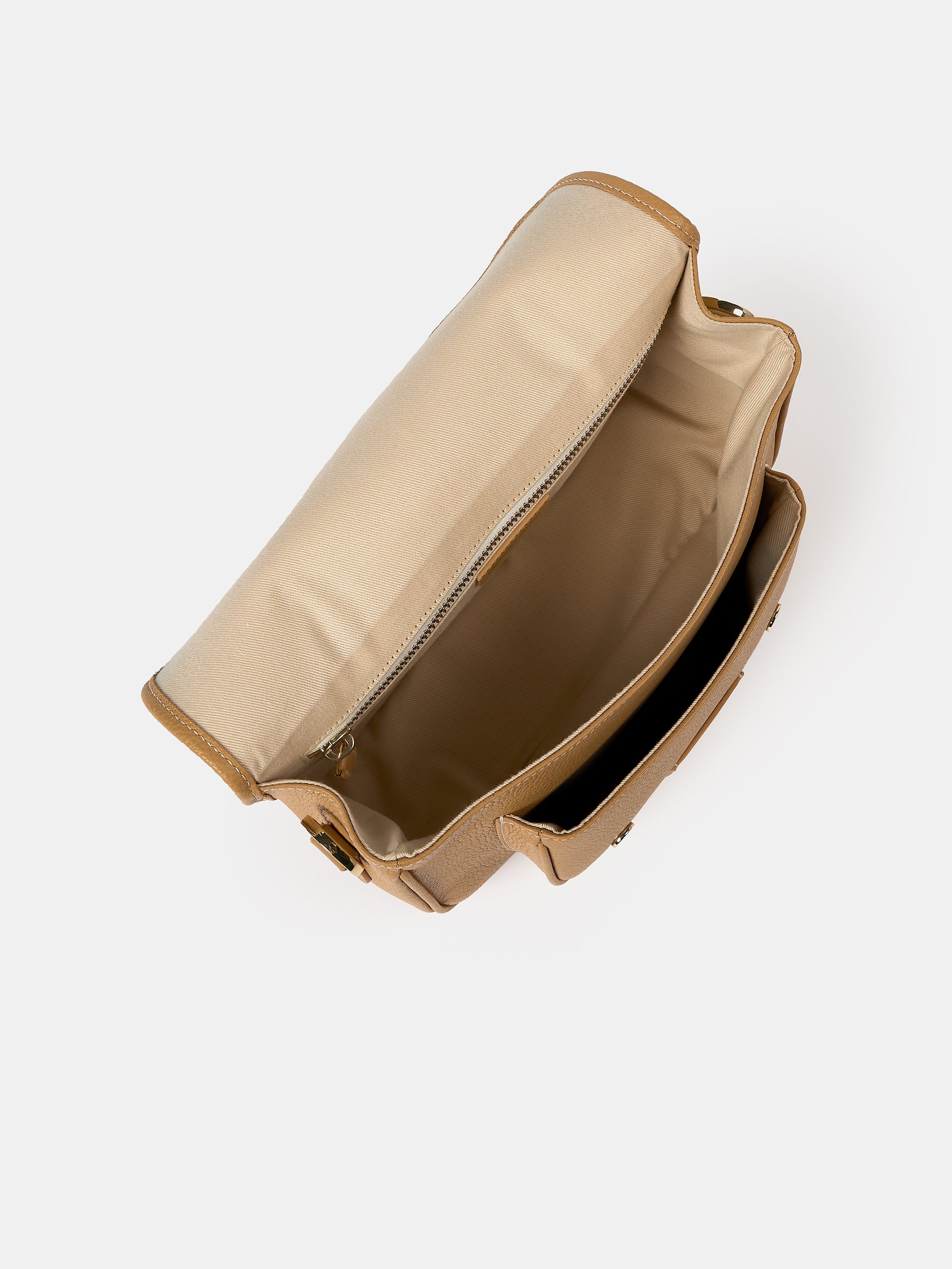 The Soft Satchel - Sand Calf Grain