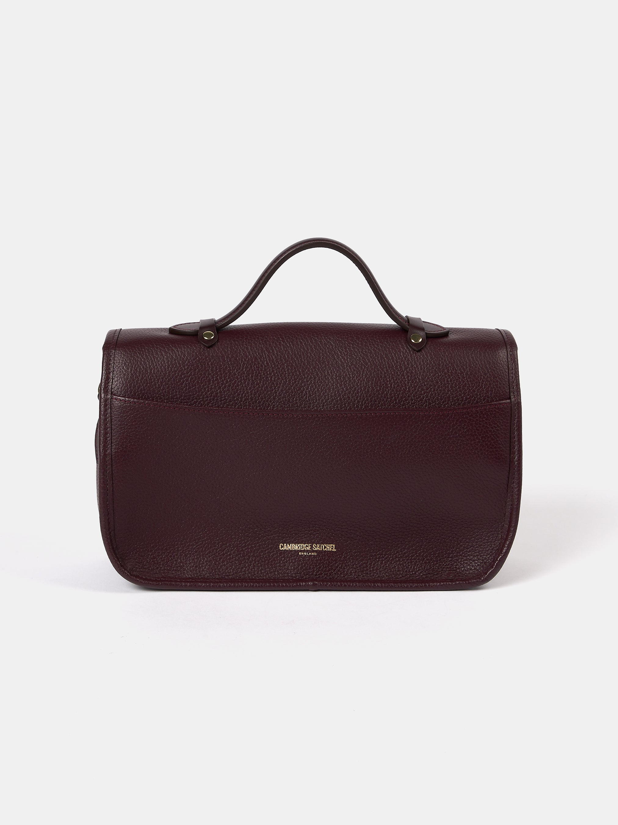 The Soft Leather Satchel - Bordeaux Calf Grain | Cambridge Satchel