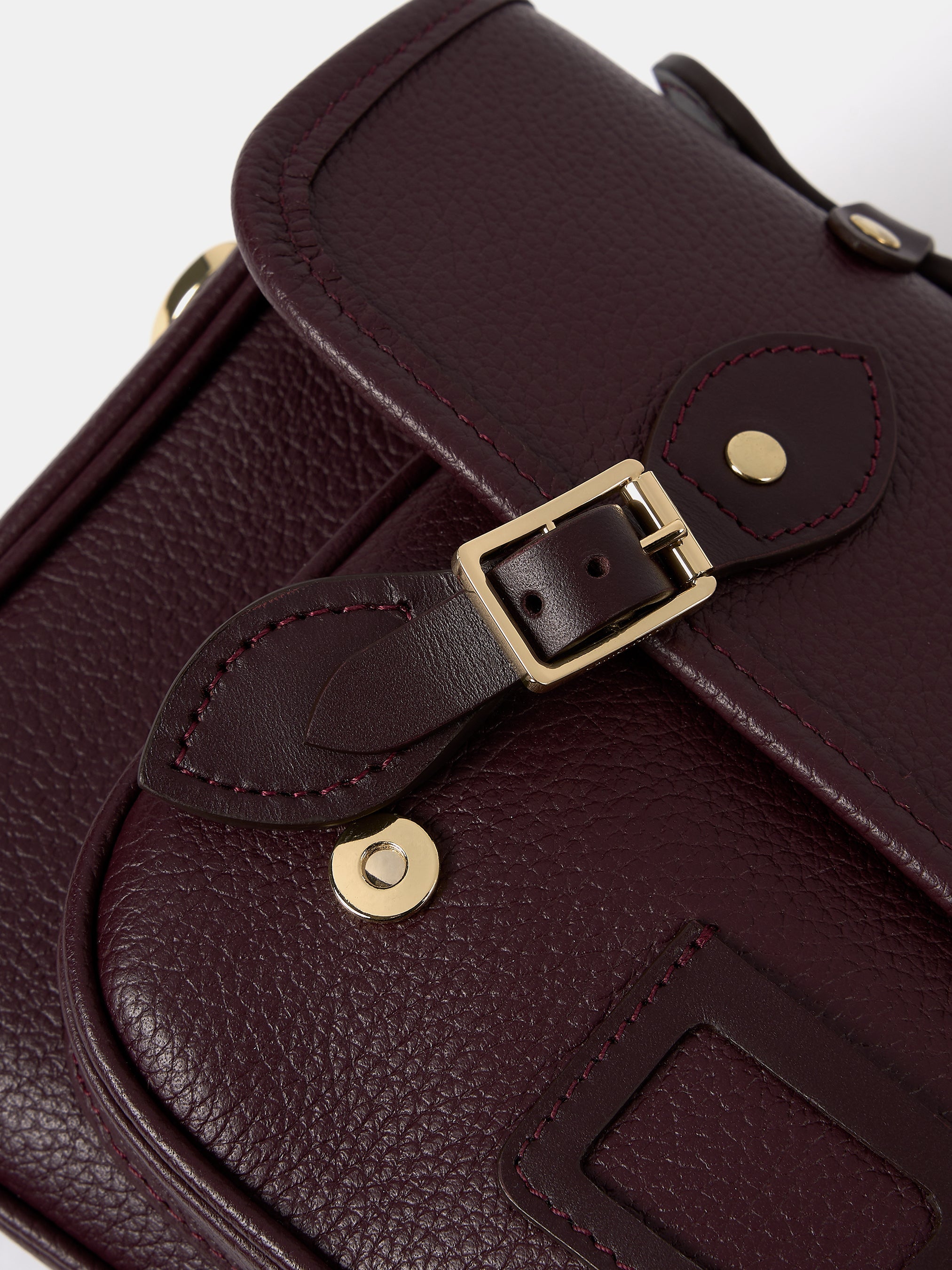 The Soft Leather Satchel - Bordeaux Calf Grain | Cambridge Satchel