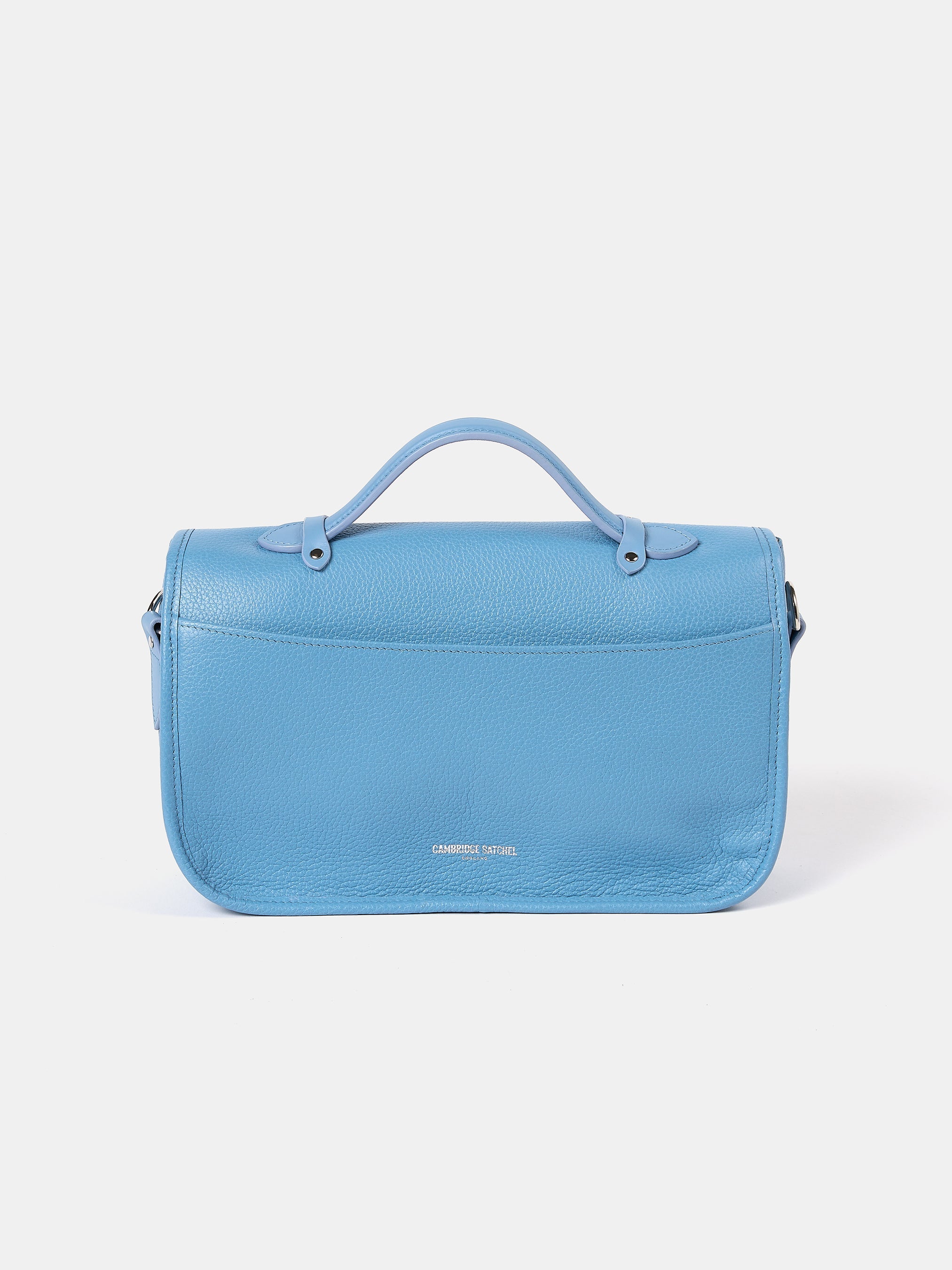 The Soft Satchel - Cloud Blue Calf Grain