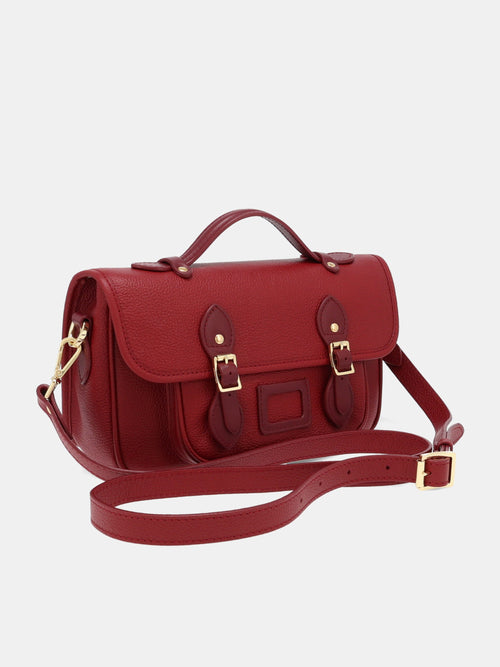 The Soft Satchel - Cherry Red