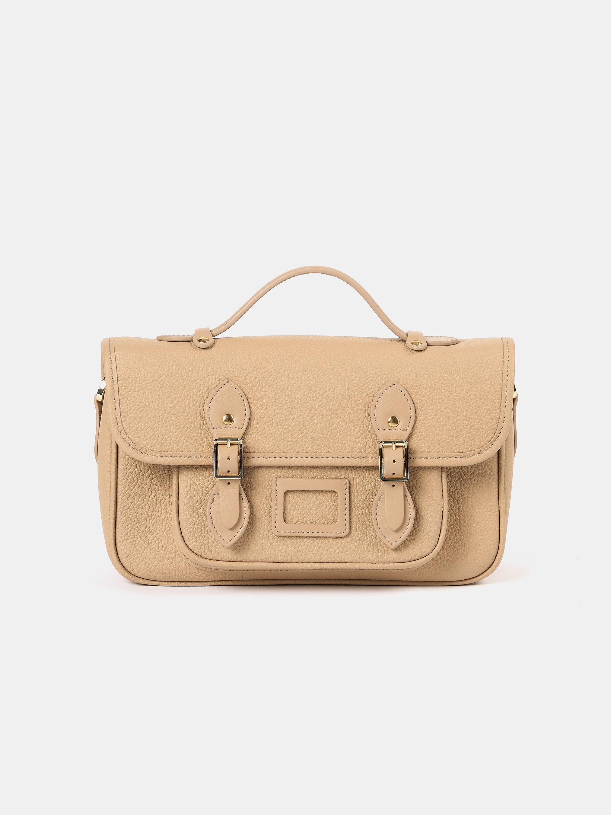 The Soft Satchel - Latte Calf Grain